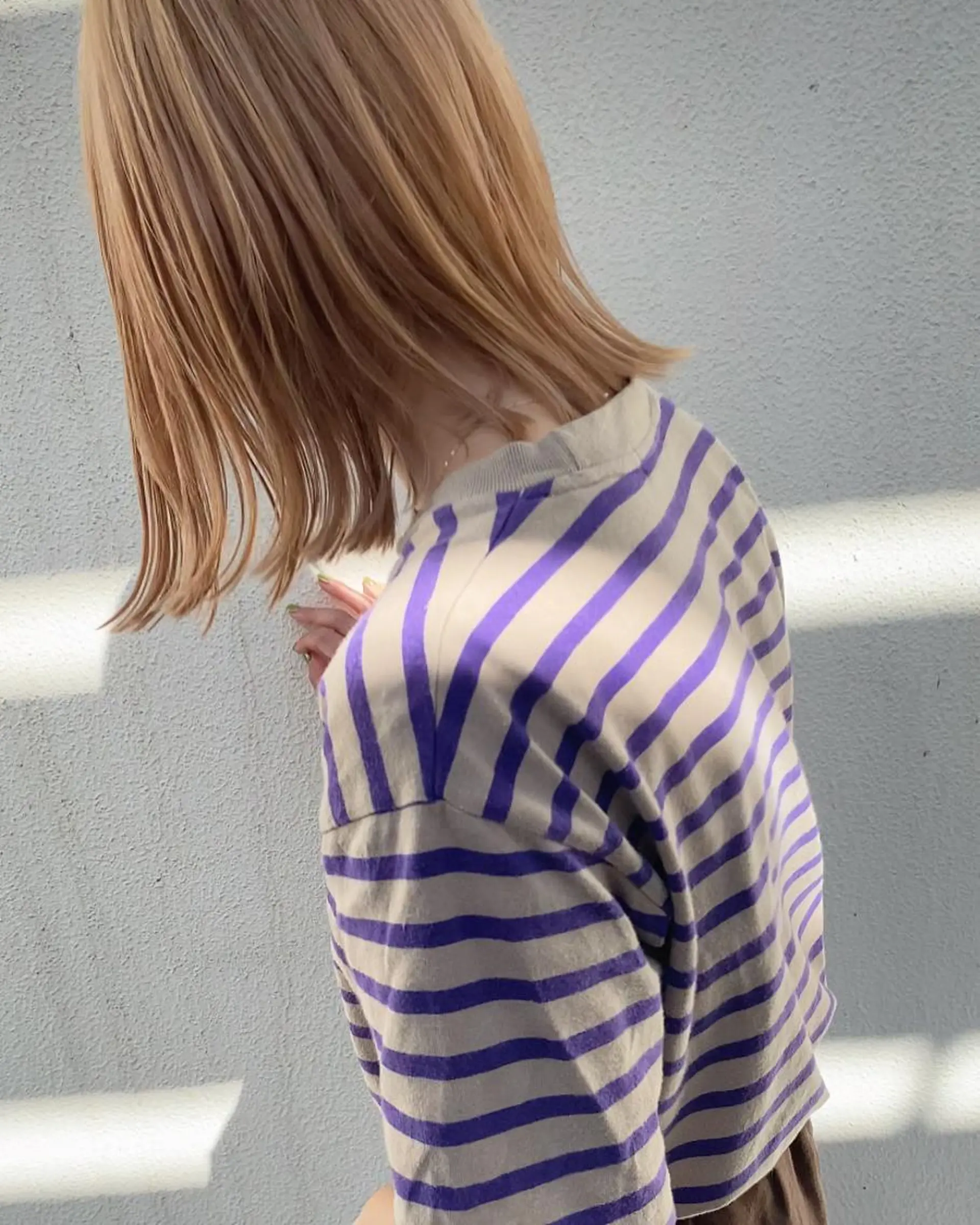 ミディアム カラー カット ヘアカラー トリートメント 髪質改善ｶﾗｰ ｹｱﾌﾞﾘｰﾁ/ﾀﾑのヘアスタイル