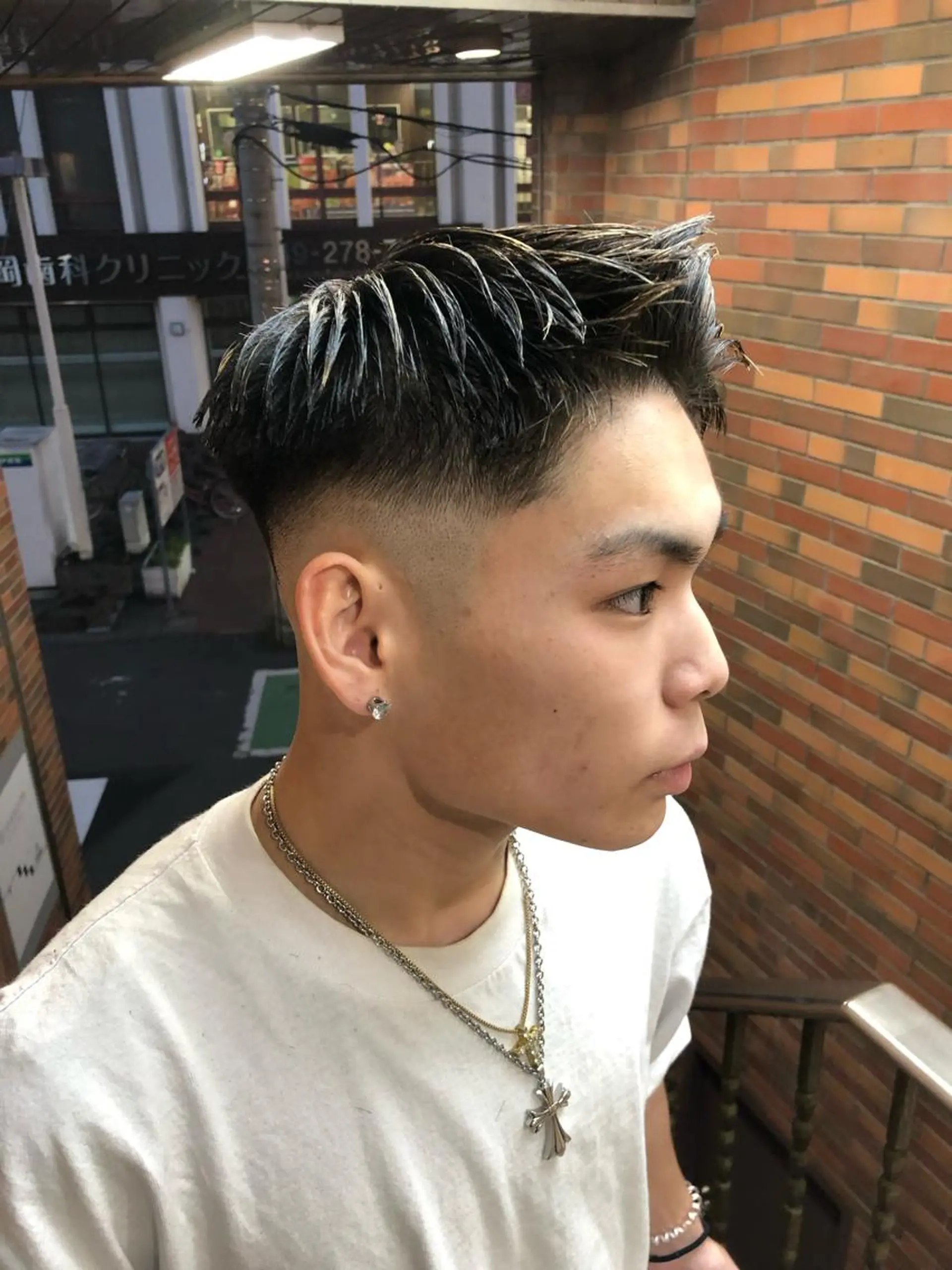 メンズ フェードカット スキンフェード ⭐️TOSHIKI メンズパーマオタク⭐のヘアスタイル