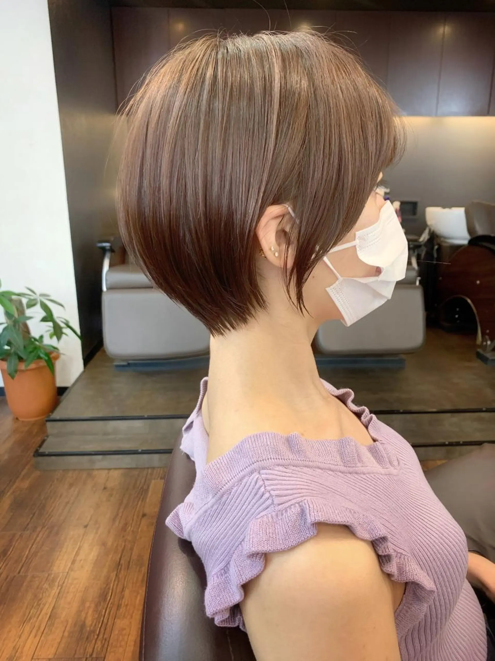 ショート 縮毛矯正/ショート/ レイヤー/畑中正敏のヘアスタイル