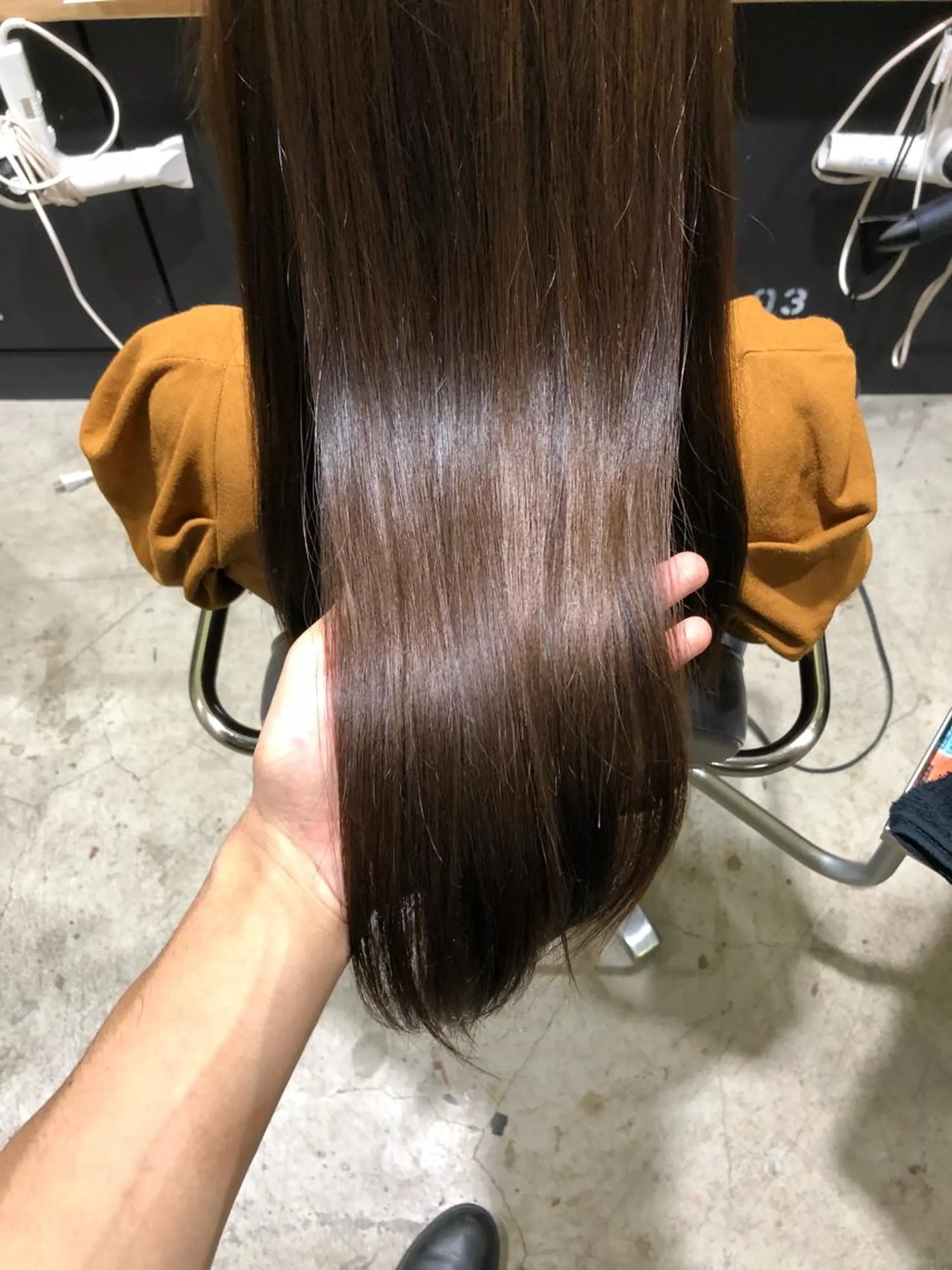 ロング カラー 舘野 太嘉宏のヘアスタイル