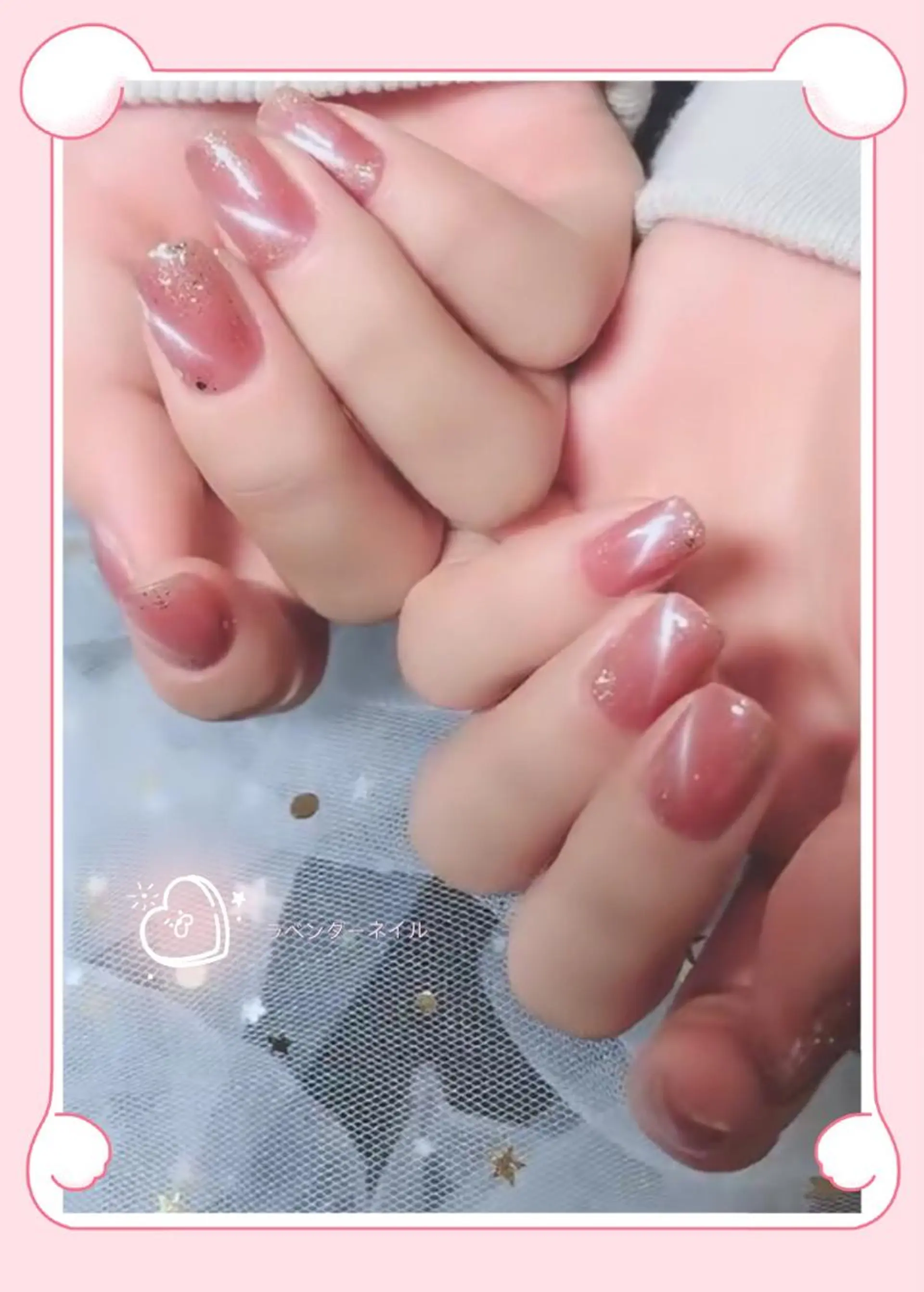 ネイル ラベンダー💖日暮里 ルル💖ネイルのネイルデザイン