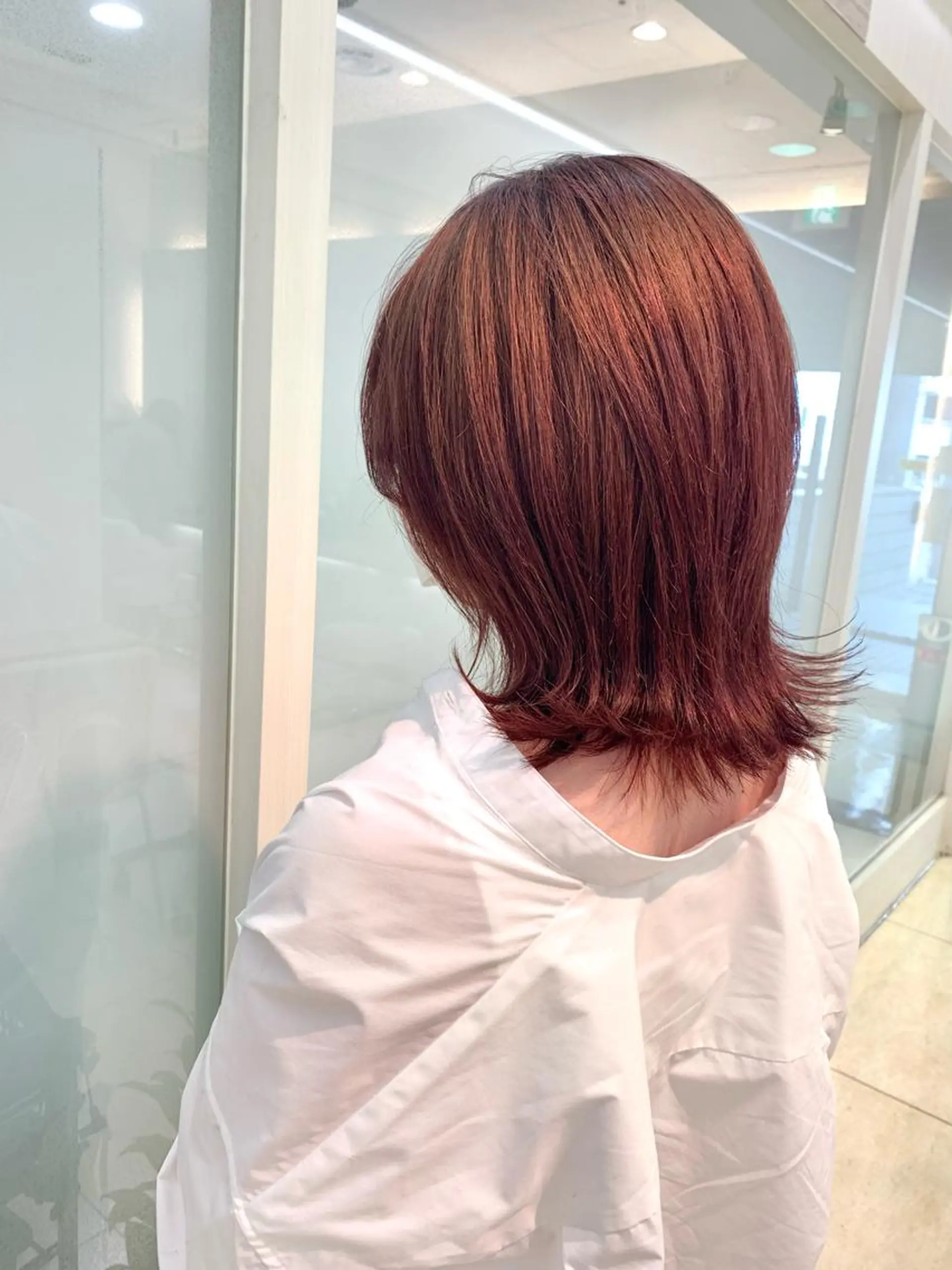 ミディアム カラー 似合わせカラー/艶 髪質改善/ヨシザキのヘアスタイル