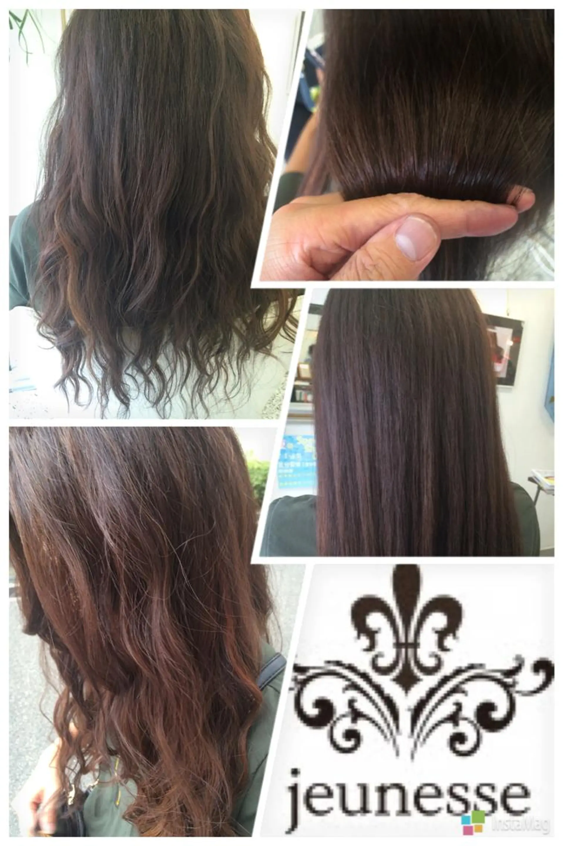 セミロング カラー 山内 聡史のヘアスタイル