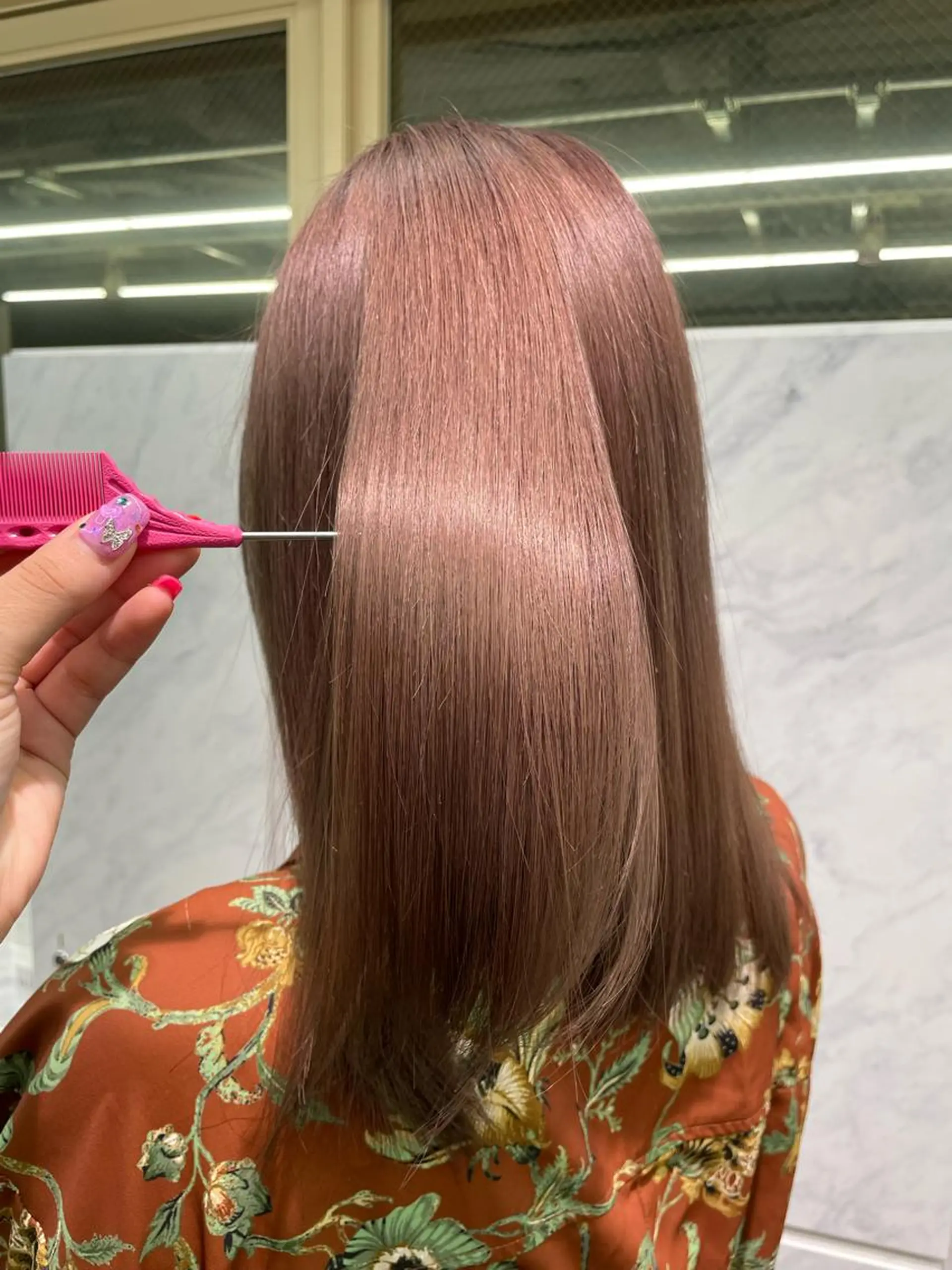 カラー 🪸ハイトーンカラー エクステmisakiのヘアスタイル