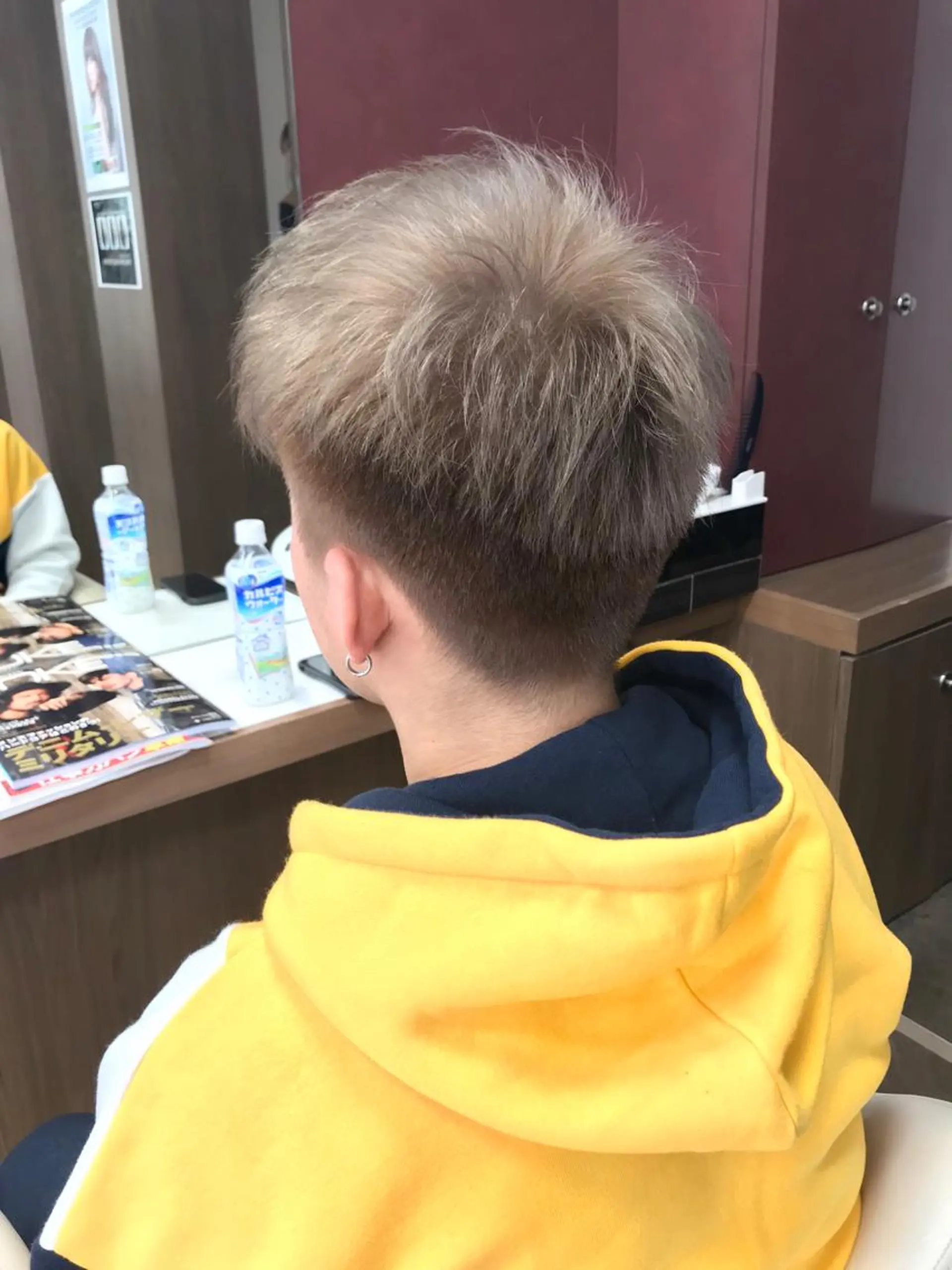 ショート カラー メンズ メンズブリーチ アッシュ ベージュカラー ブリーチ 髪質改善×METEO 店長 貞松直也のヘアスタイル