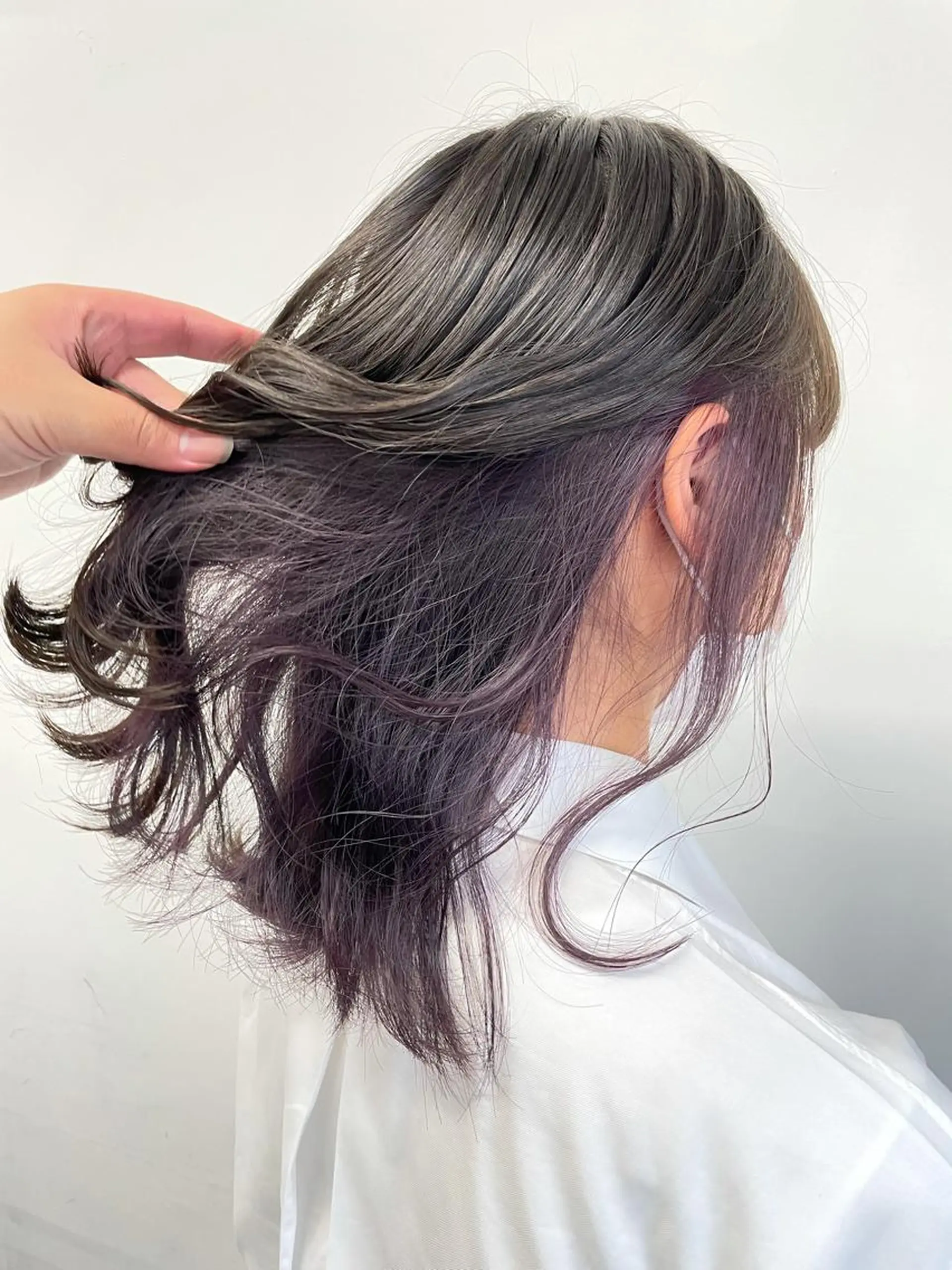 ロング パープルカラー ベージュカラー💖 やすひろのヘアスタイル