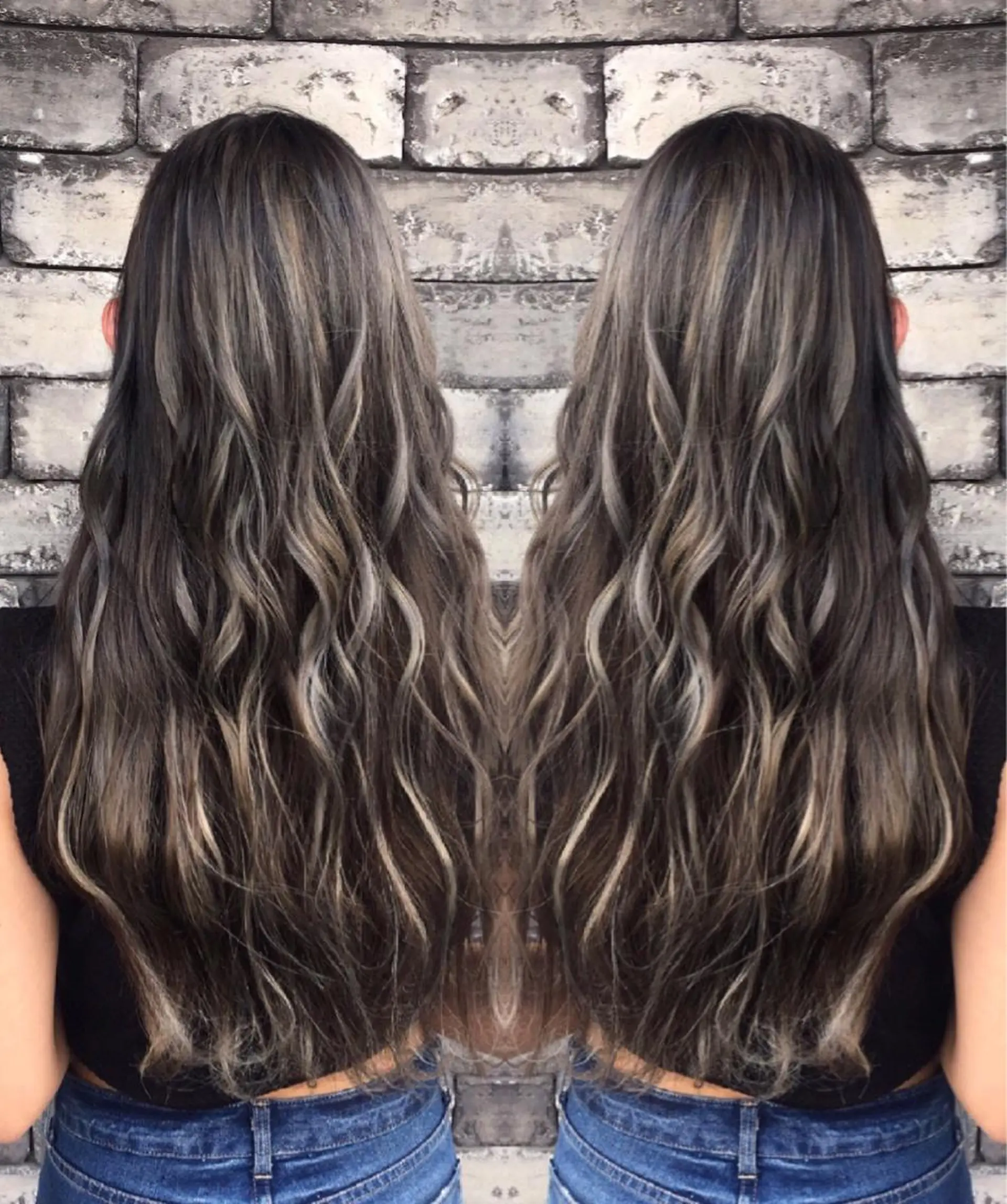 ロング 3Dハイライト 外国人風カラー ハイライト ヘアカラー トリートメント ヘアセット ❤️千葉県代表❤️ 店長❤️柿本翔一朗のヘアスタイル