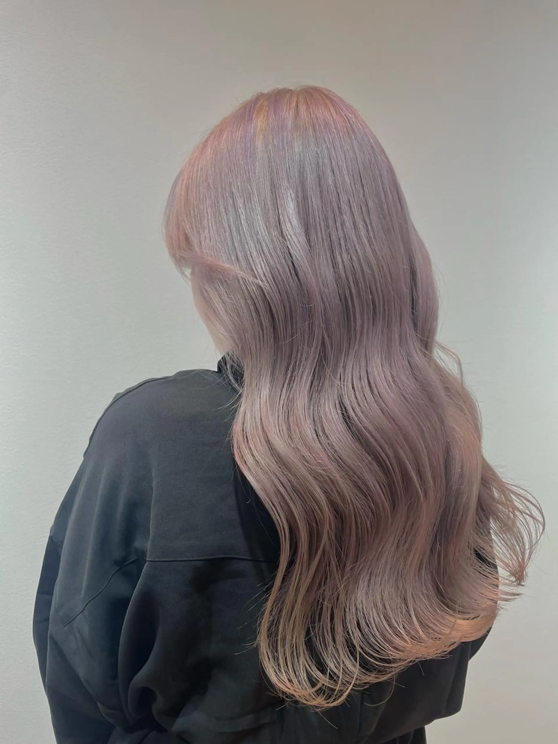 ロング カラー ベージュカラー ラベンダーカラー ラベンダーベージュ カット ヘアカラー トリートメント 韓国/顔周りカット /キム チョウヒのヘアスタイル