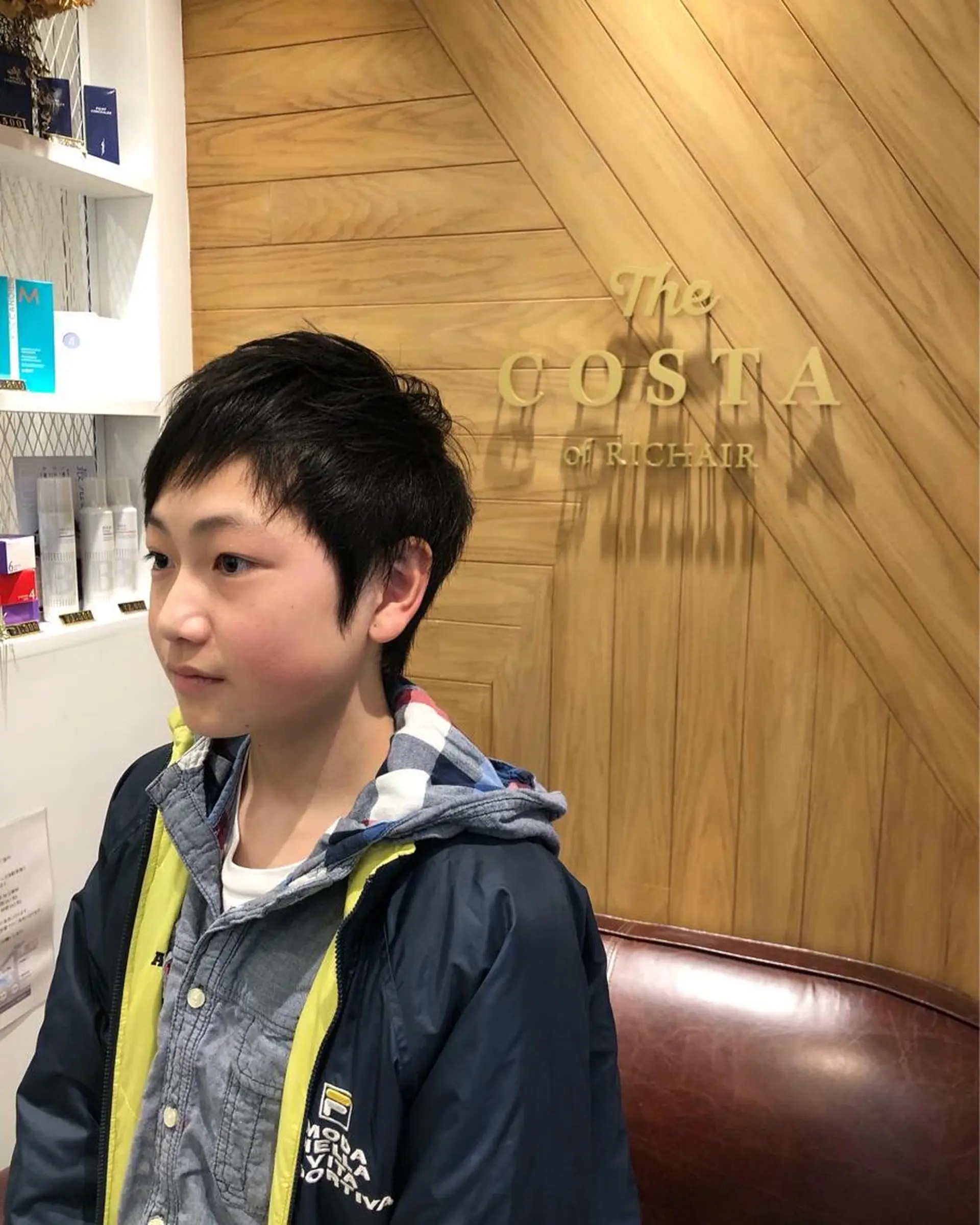 ショート メンズ キッズ 鈴村 大介のヘアスタイル