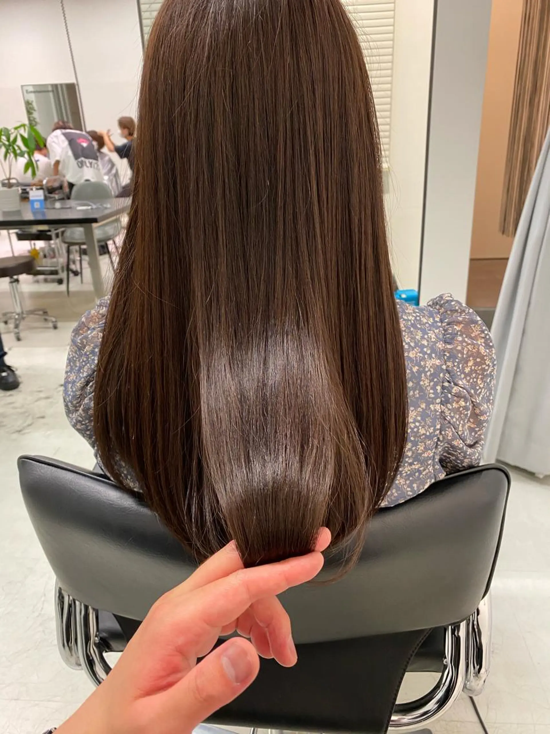 セミロング カラー 縮毛矯正 トリートメント 似合わせ専門美容師 なかじまのヘアスタイル