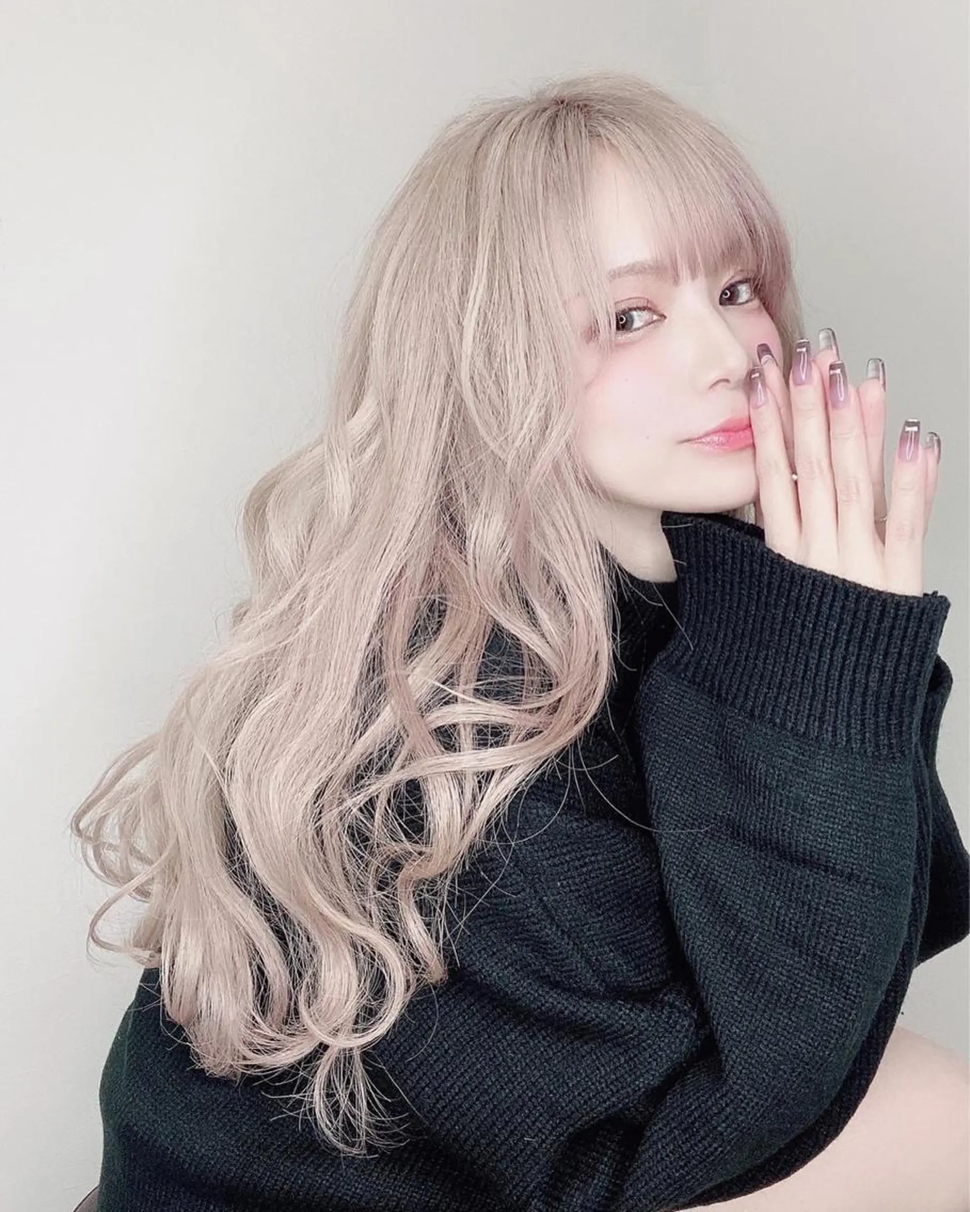 ロング カラー 縮毛矯正 Via officialのヘアスタイル