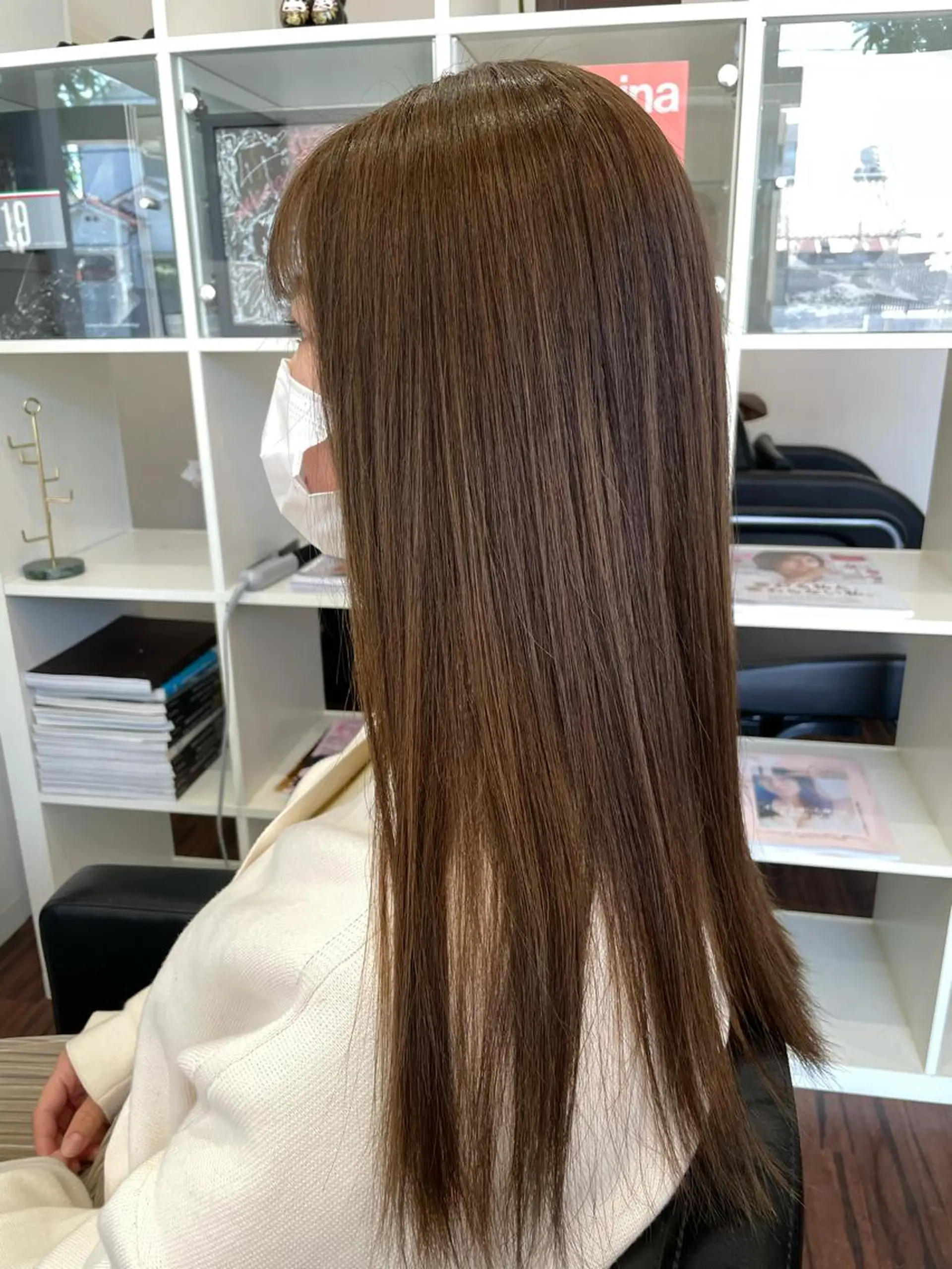 ロング カット ヘアカラー トリートメント SHINYA シンヤヘアーズのヘアスタイル