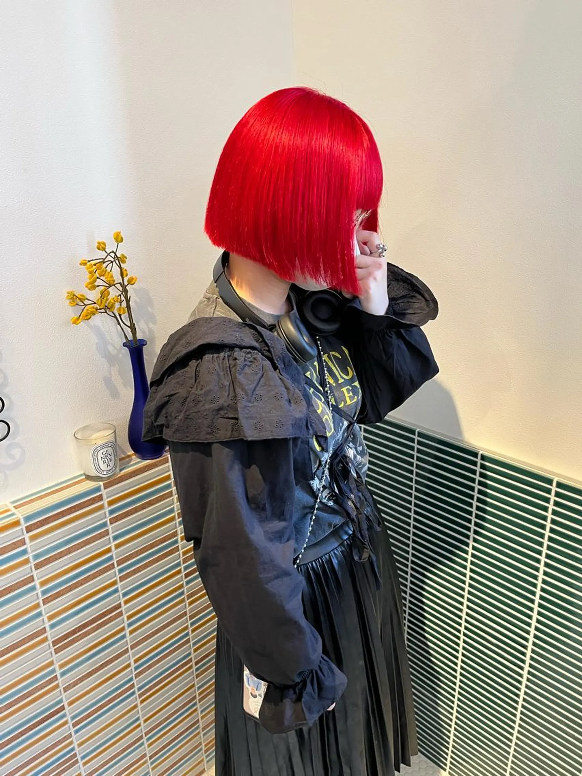 ミディアム カラー ブリーチ ヘアカラー トリートメント 🩷ハイトーン透明感 レイヤー🩷ユリカのヘアスタイル