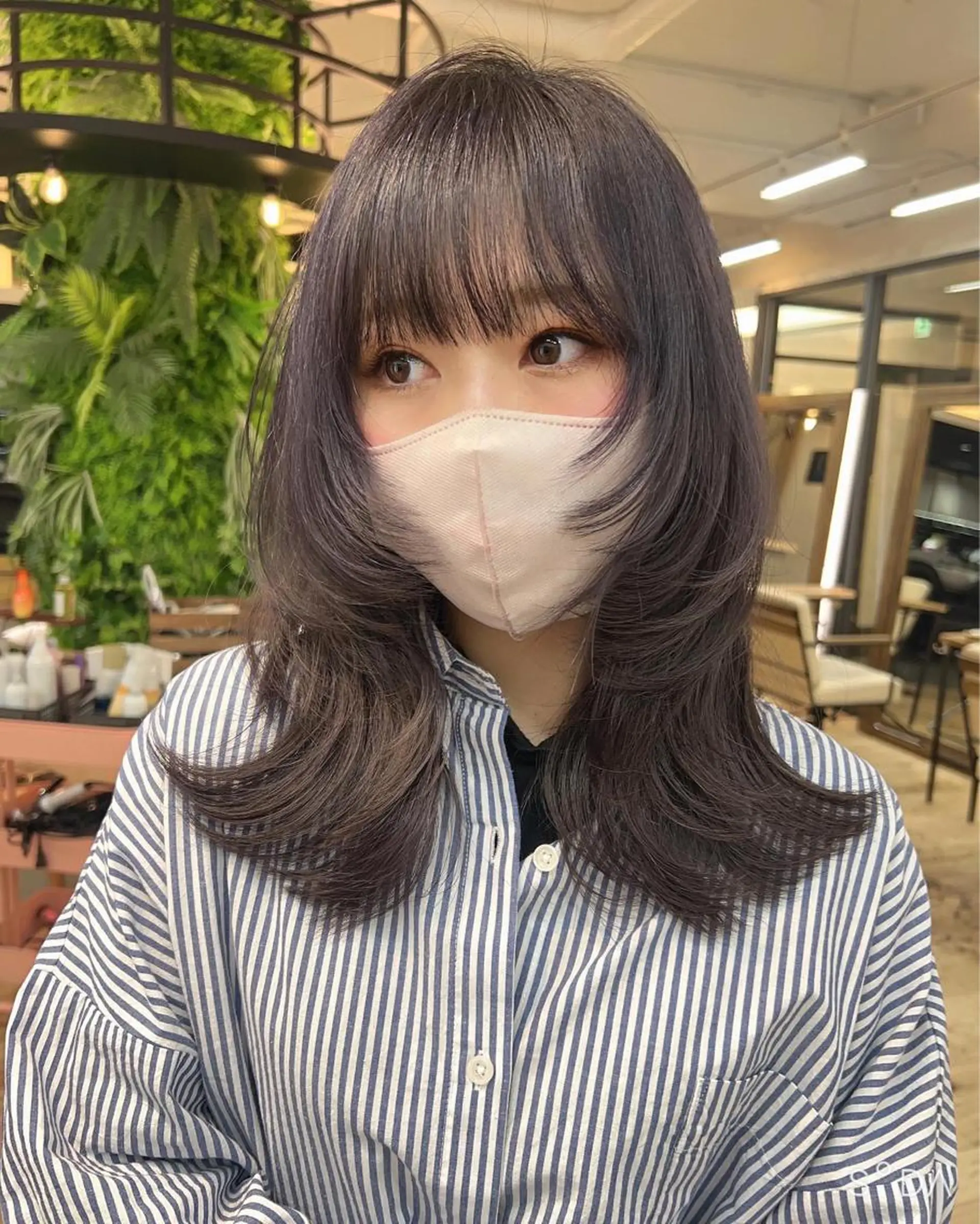 ロング カラー レイヤーカット ウルフカット ウルフレイヤー カット ヘアカラー トリートメント Pocket仙台 💚モエリのヘアスタイル