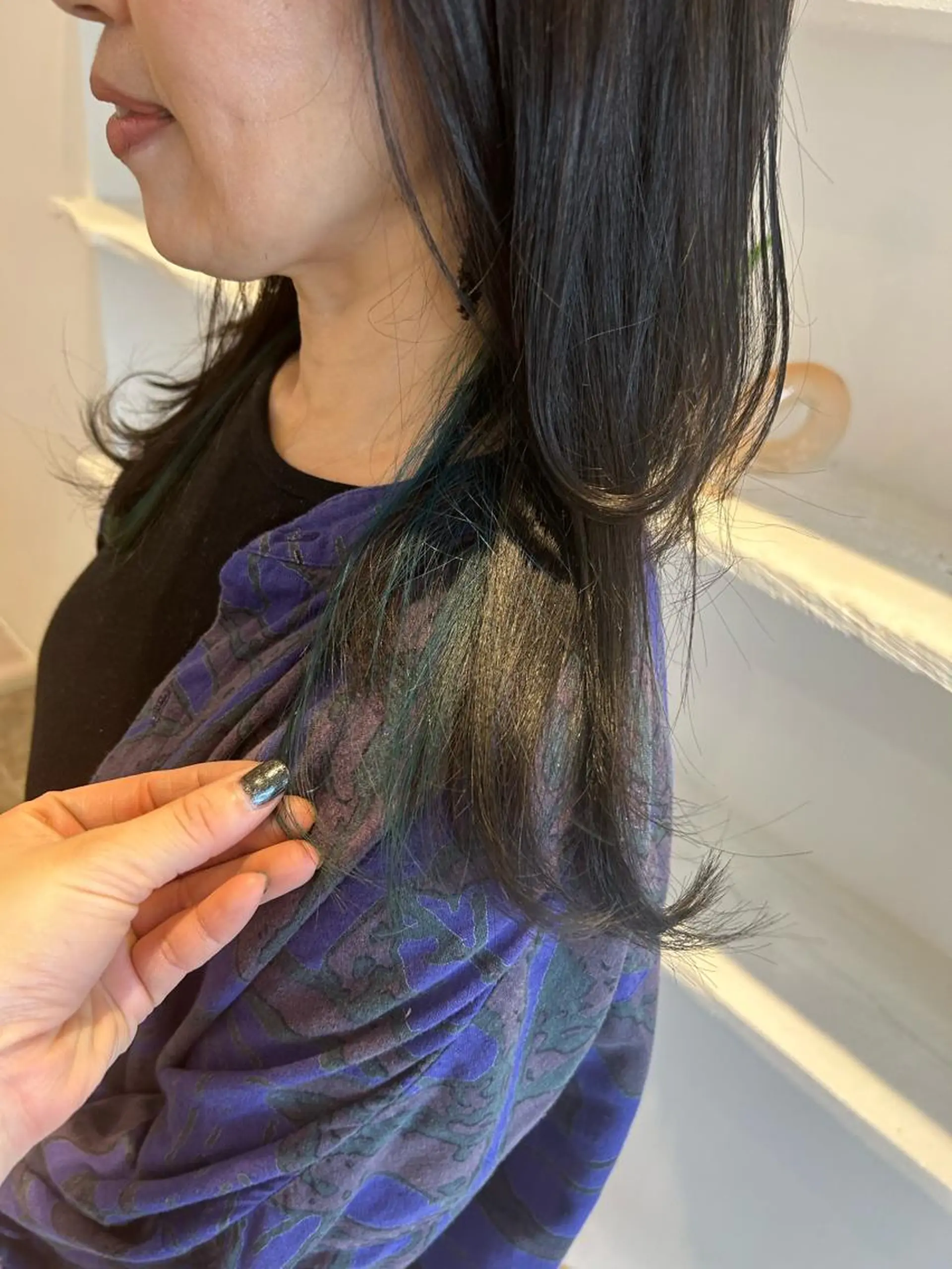 セミロング レイヤーカット 築地 なずなのヘアスタイル