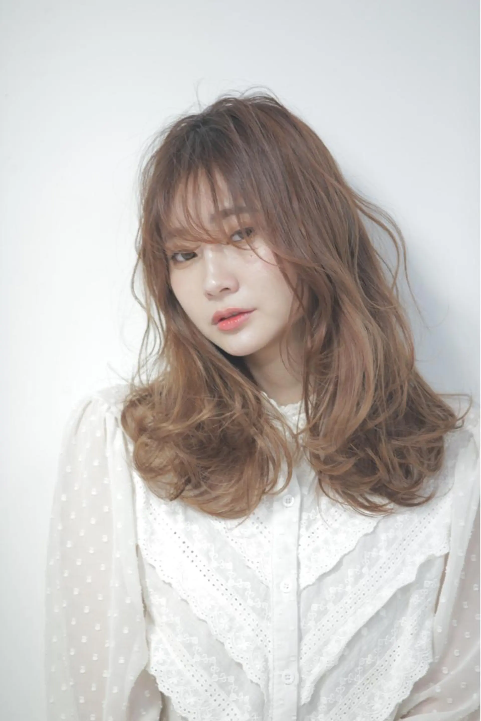 ロング Lee 甲子園のヘアスタイル