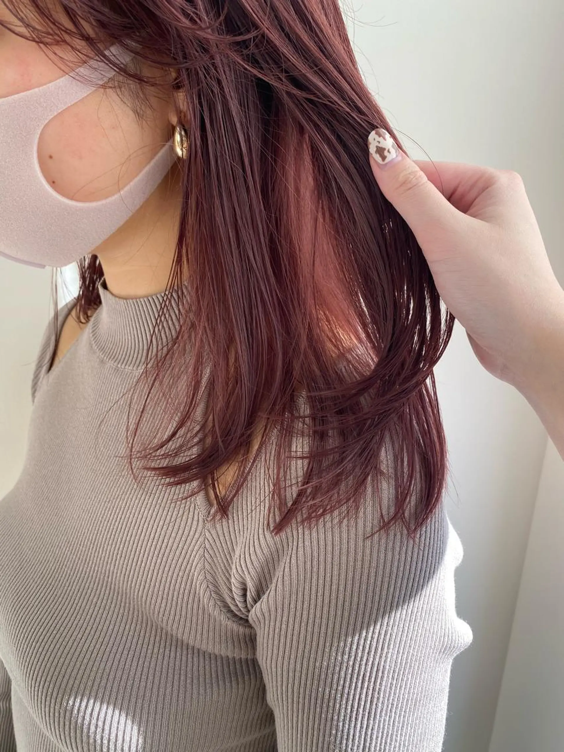 セミロング ヘアカラー kohana 🎀韓国ヘア🎀🤍のヘアスタイル