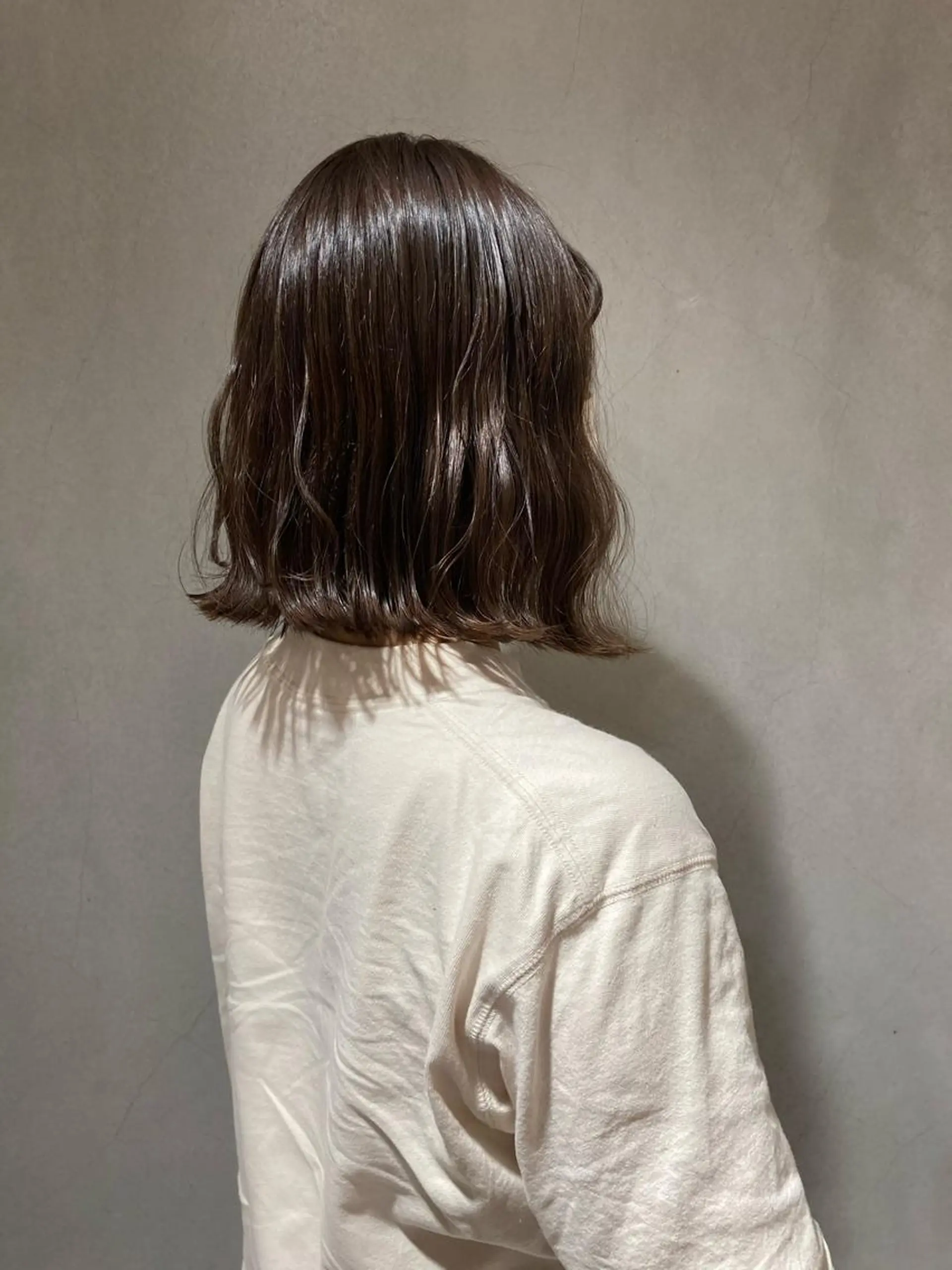 ミディアム カラー ブラウンカラー ボブ/透明感カラー /坂口恵梨子のヘアスタイル