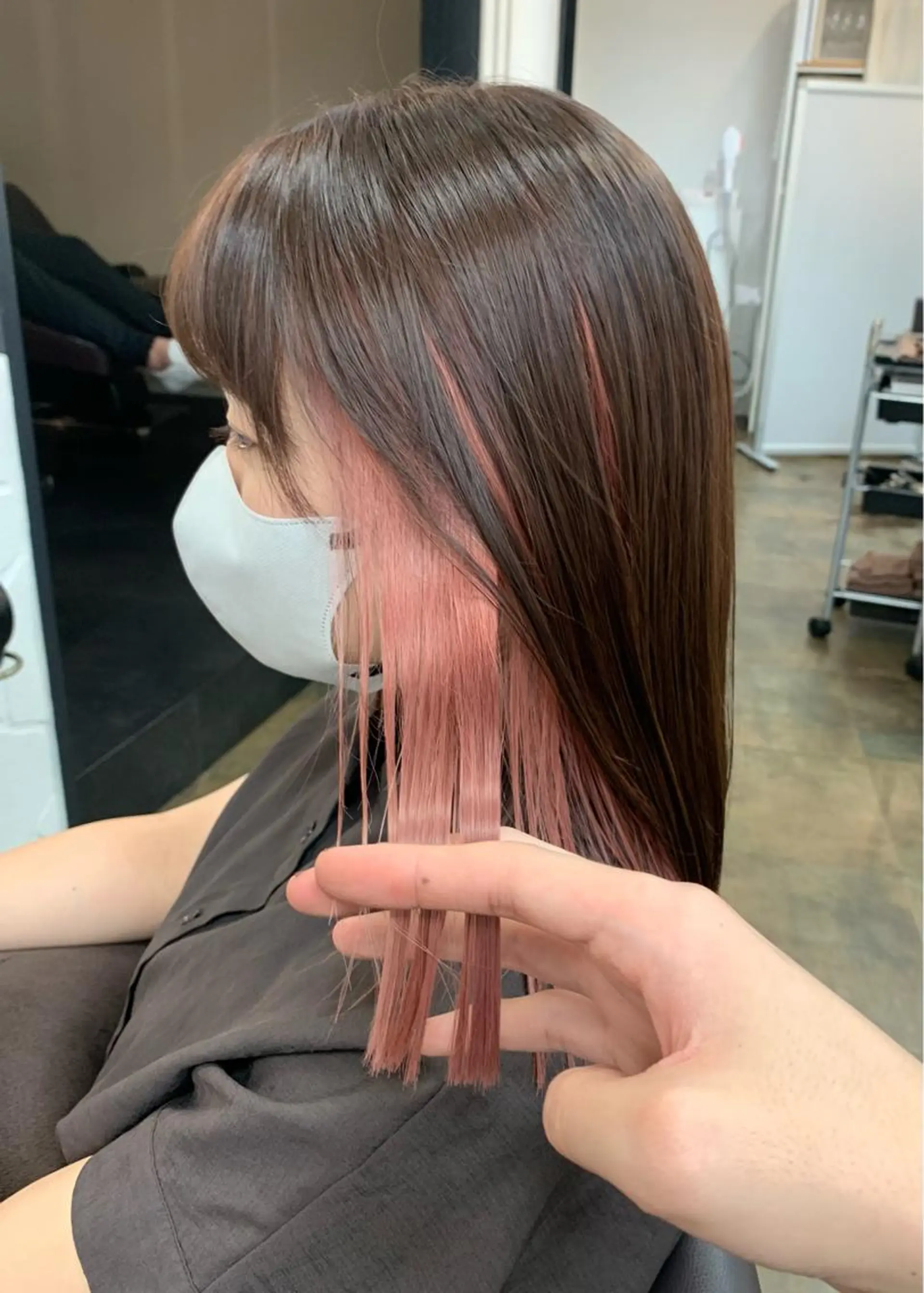 ミディアム カラー ピンクカラー ヘアカラー トリートメント LUMO所属・矢野 晃平のヘアスタイル