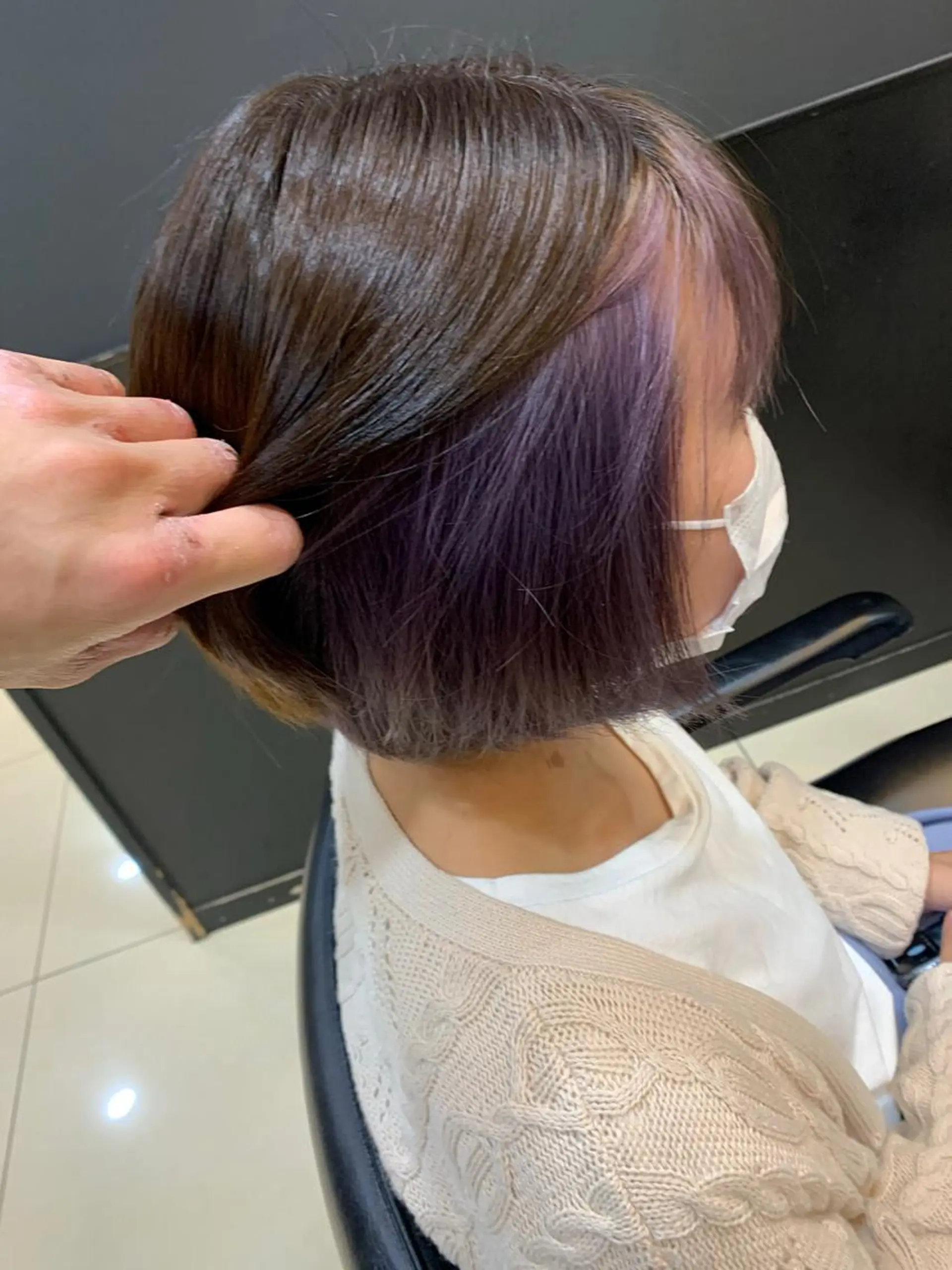 カラー バイオレットカラー OPERA 赤塚のヘアスタイル