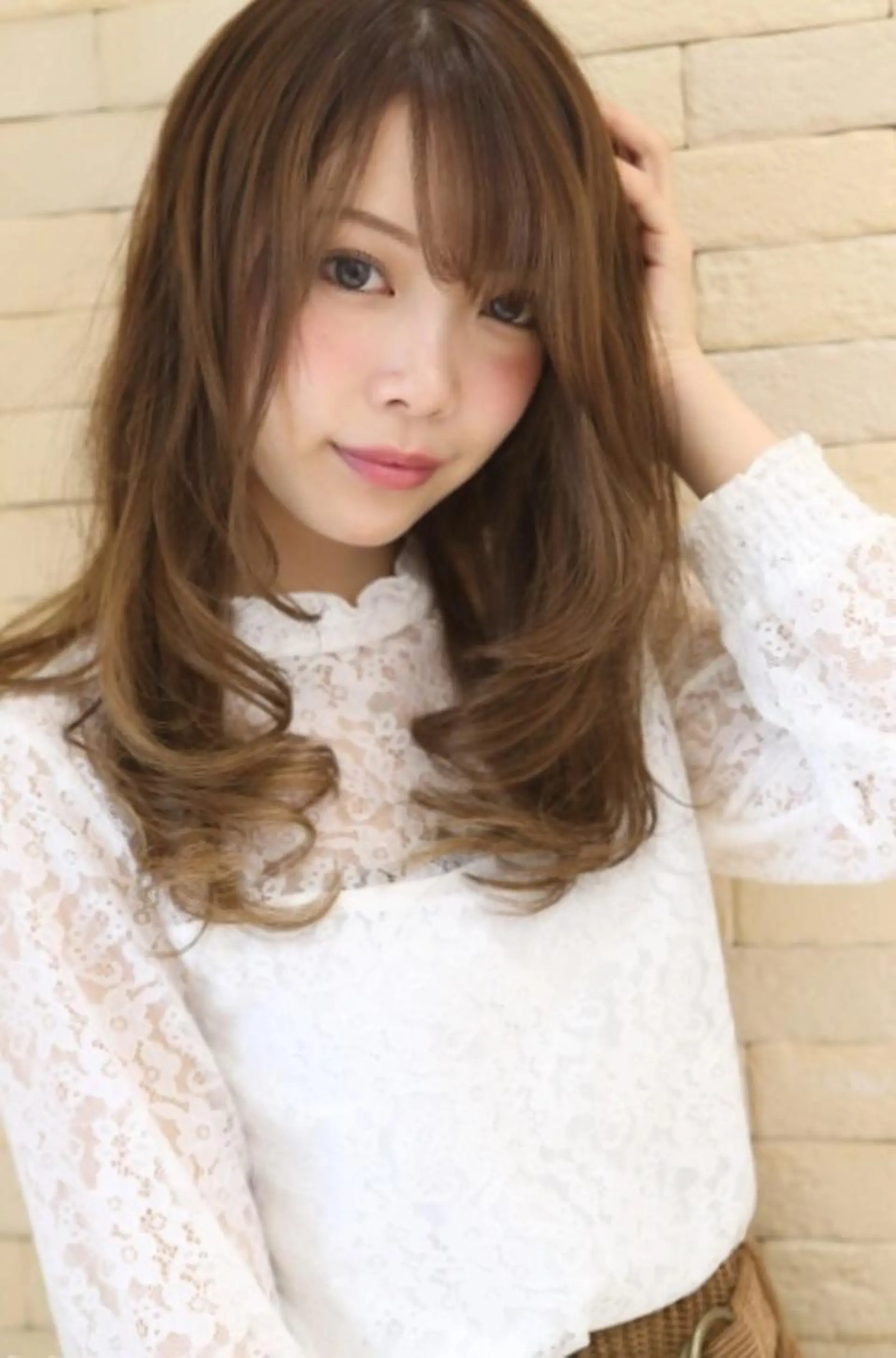 セミロング レイヤーカット カット ヘアカラー トリートメント トップスタイリスト 江口 稜亮のヘアスタイル