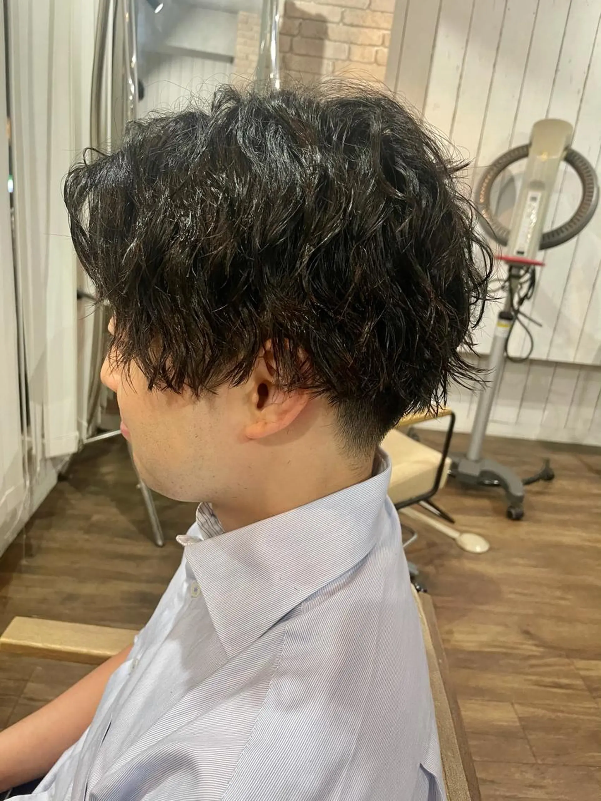 パーマ メンズ カット パーマ ＲｅｃｈｅＲｃｈｅ 池袋 【ルシェルシュ】所属・💭メンズ特化 フクダ💭のヘアスタイル