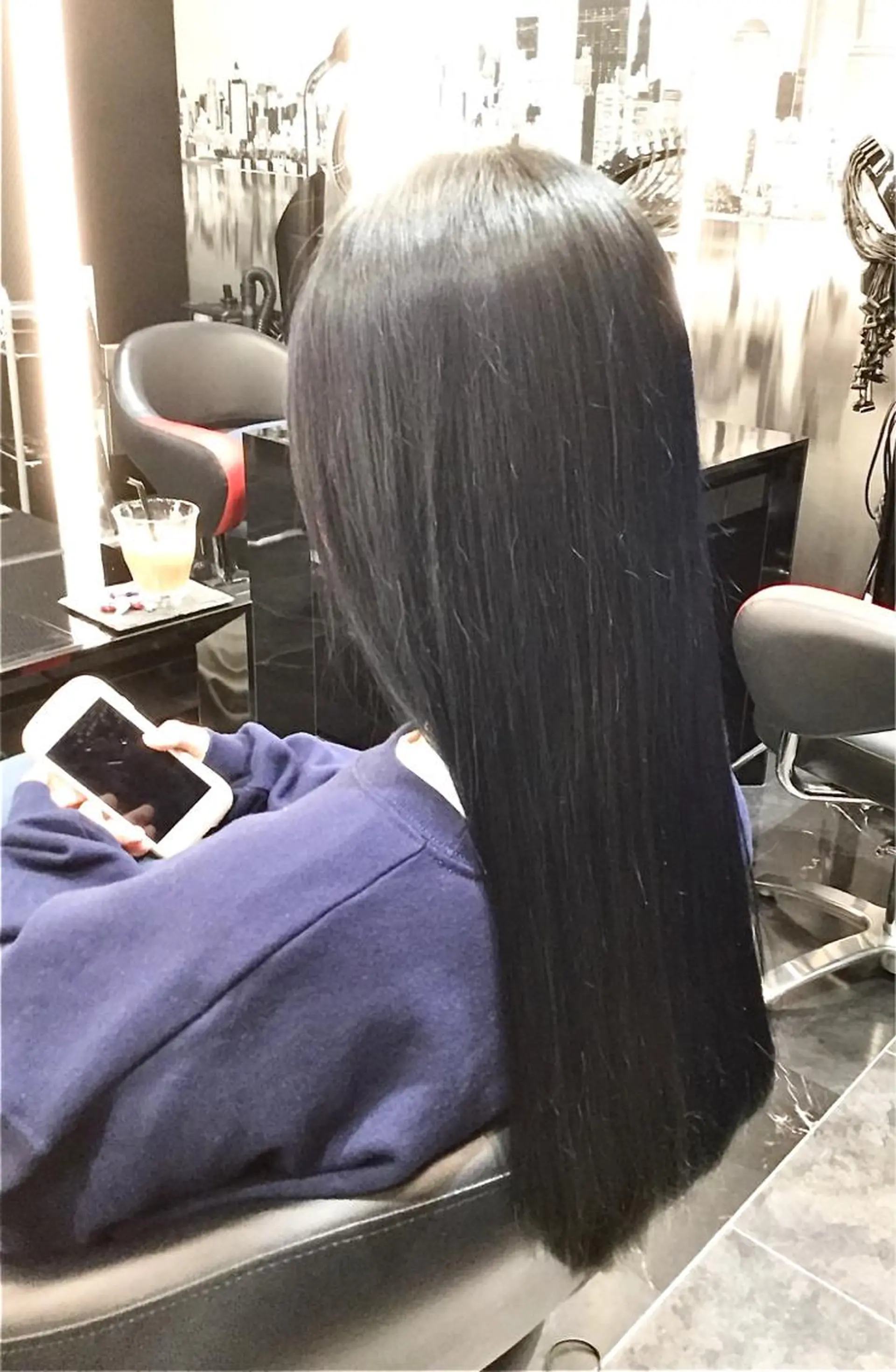 ロング カラー Annon プライベートサロンのヘアスタイル