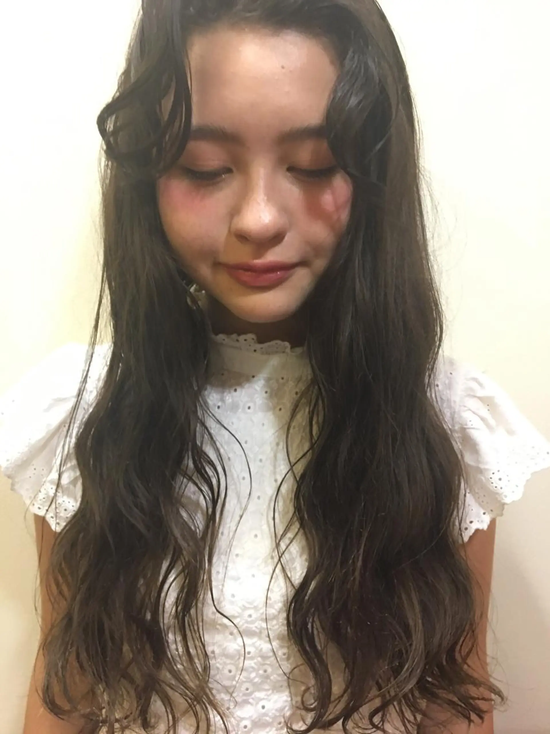 ロング カラー パーマ 韓国/髪質改善💘 櫻井かれんのヘアスタイル