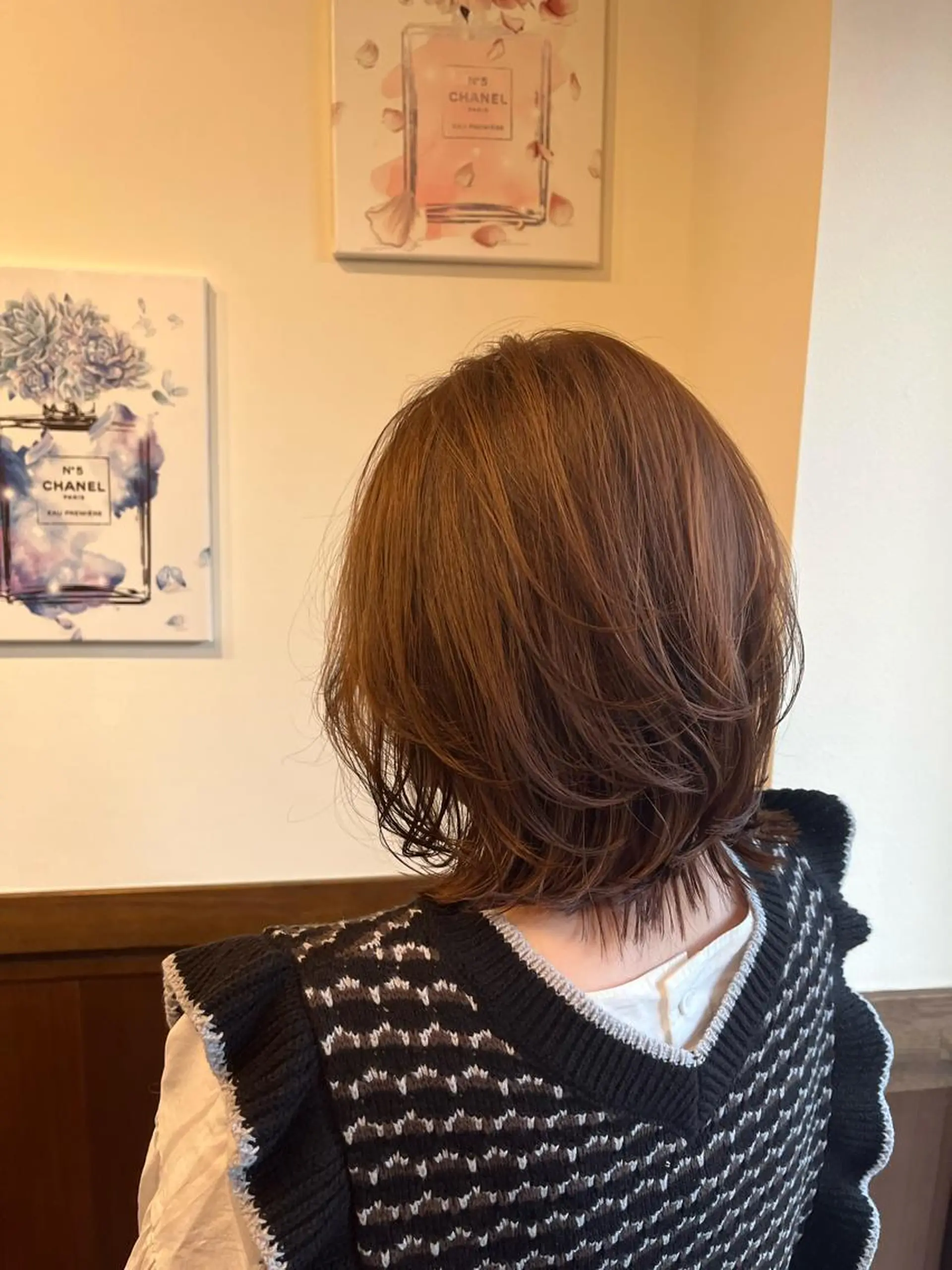 ミディアム カット ヘアカラー reFREO所属・ダメージレスカラー 髪質改善reFREOのヘアスタイル