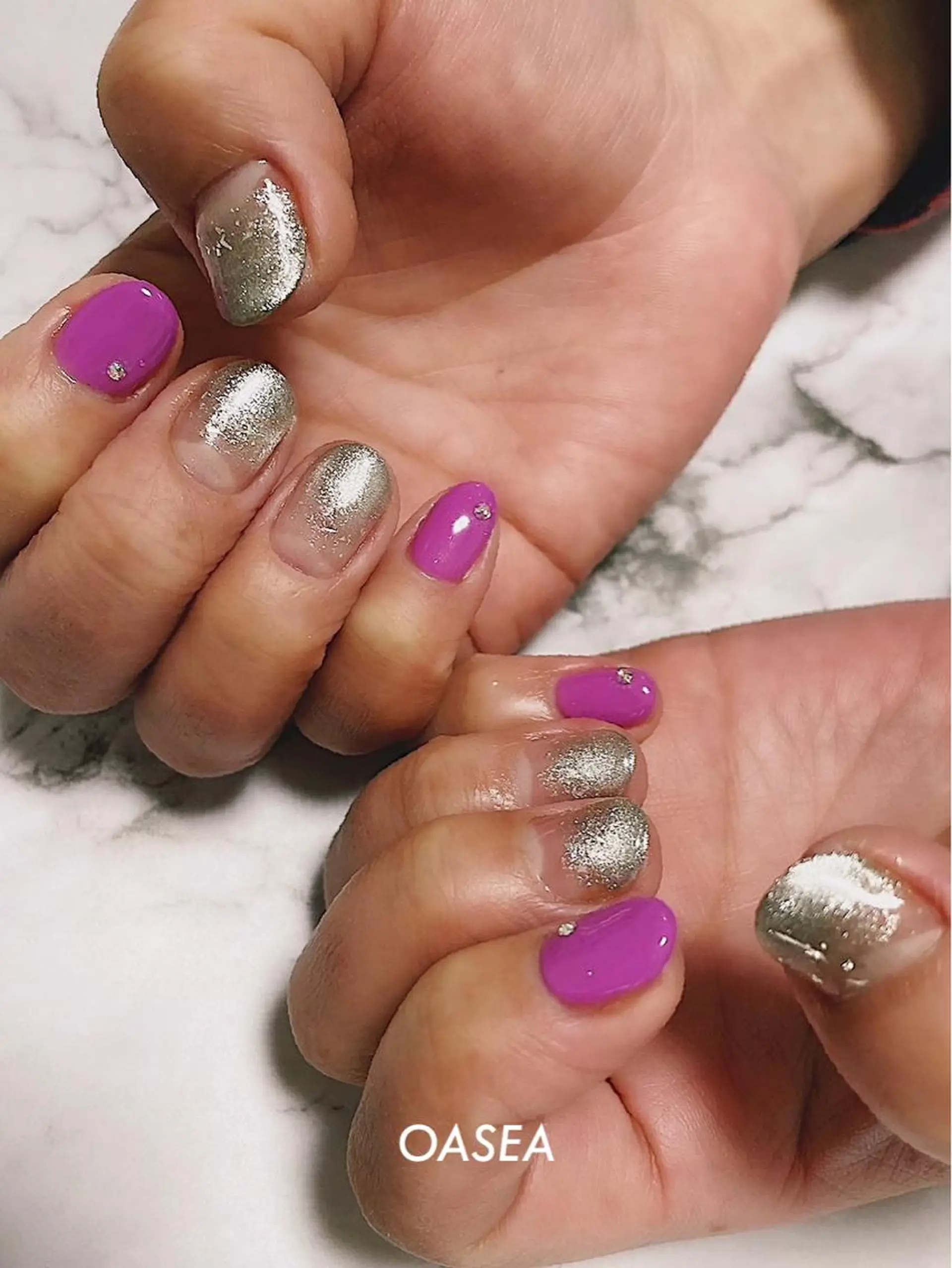 ネイル ハンドネイル 🌞💜 KAORI 🌴のネイルデザイン