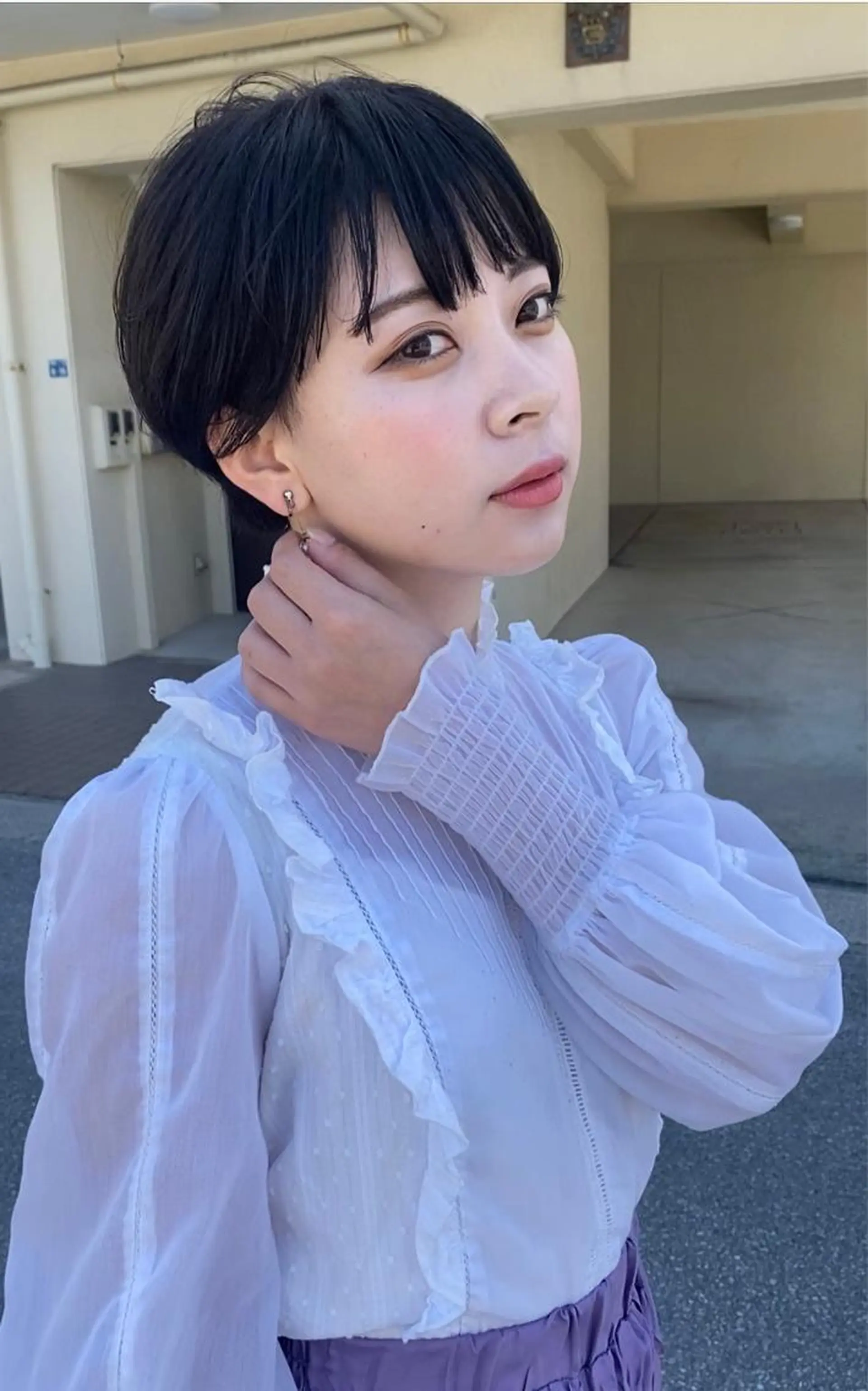 ショート カラー イルミナカラー カット ヘアカラー grand juteのヘアスタイル