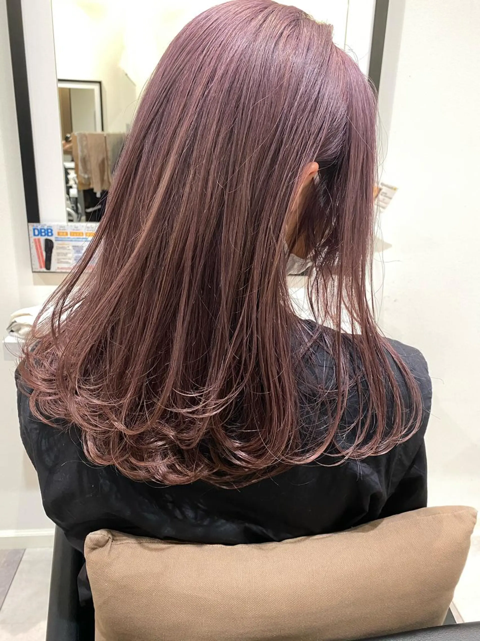 ミディアム カラー 巻ける縮毛矯正/艶 カラーchika🩵のヘアスタイル