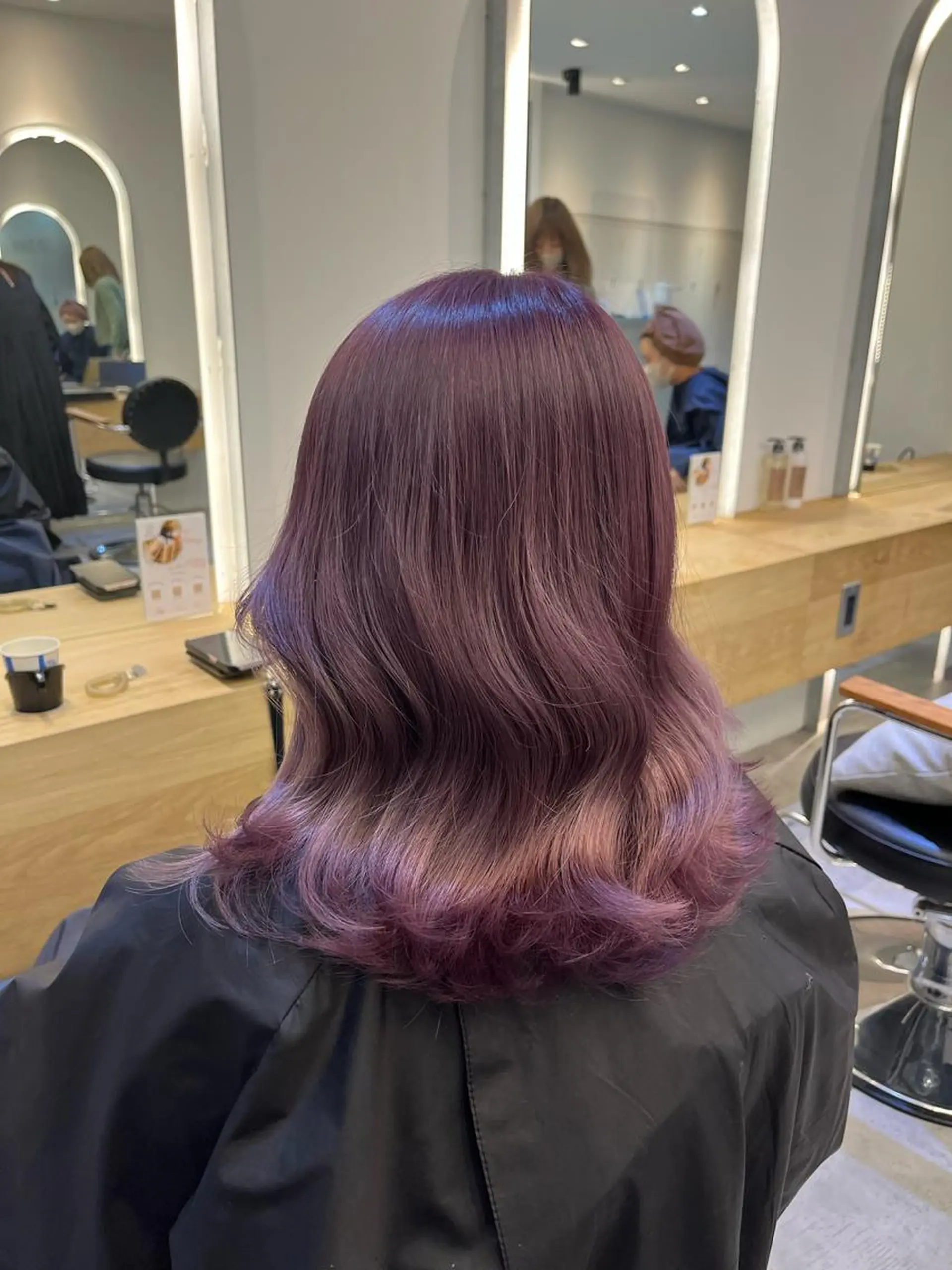 ミディアム カラー ヘアカラー トリートメント 渋谷で叶う美髪❤ ◎NATSUKI🤍のヘアスタイル