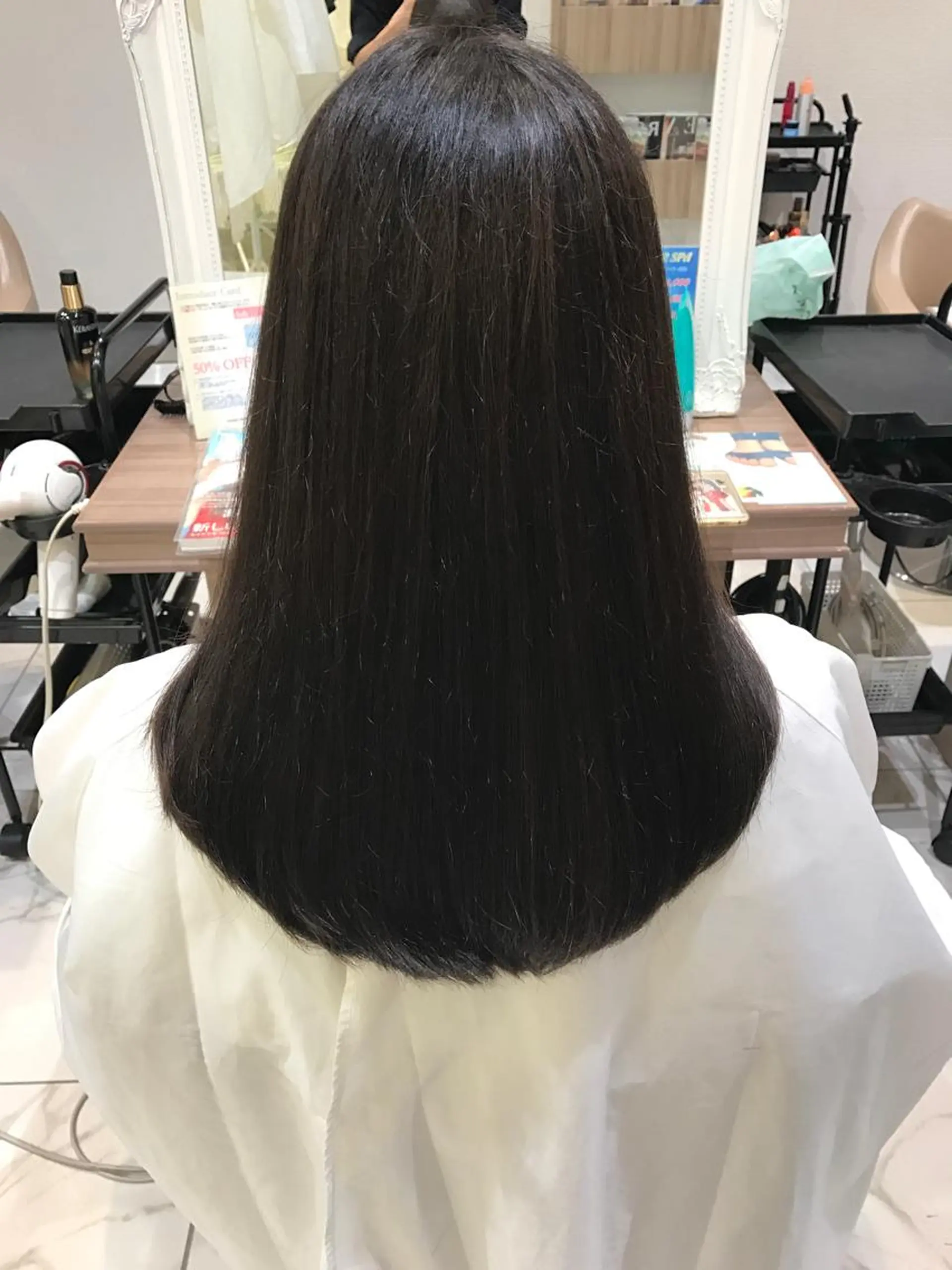 セミロング カラー ネイビーカラー オレンジ トリートメント 【メンズ縮毛矯正】 田中秀斗のヘアスタイル