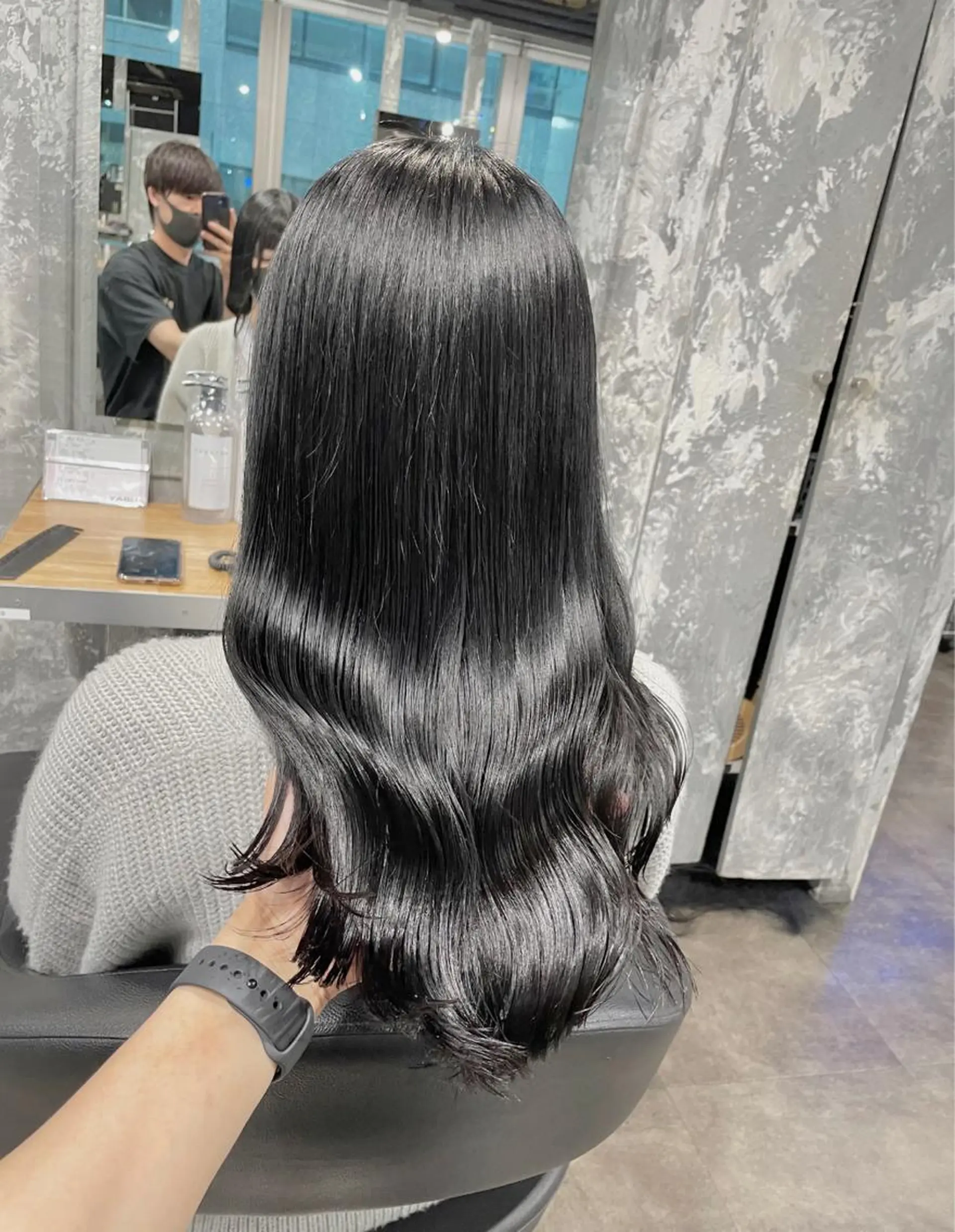 ロング カラー カット ヘアカラー トリートメント ヘッドスパ ヘアセット ベージュカラー💖 やすひろのヘアスタイル