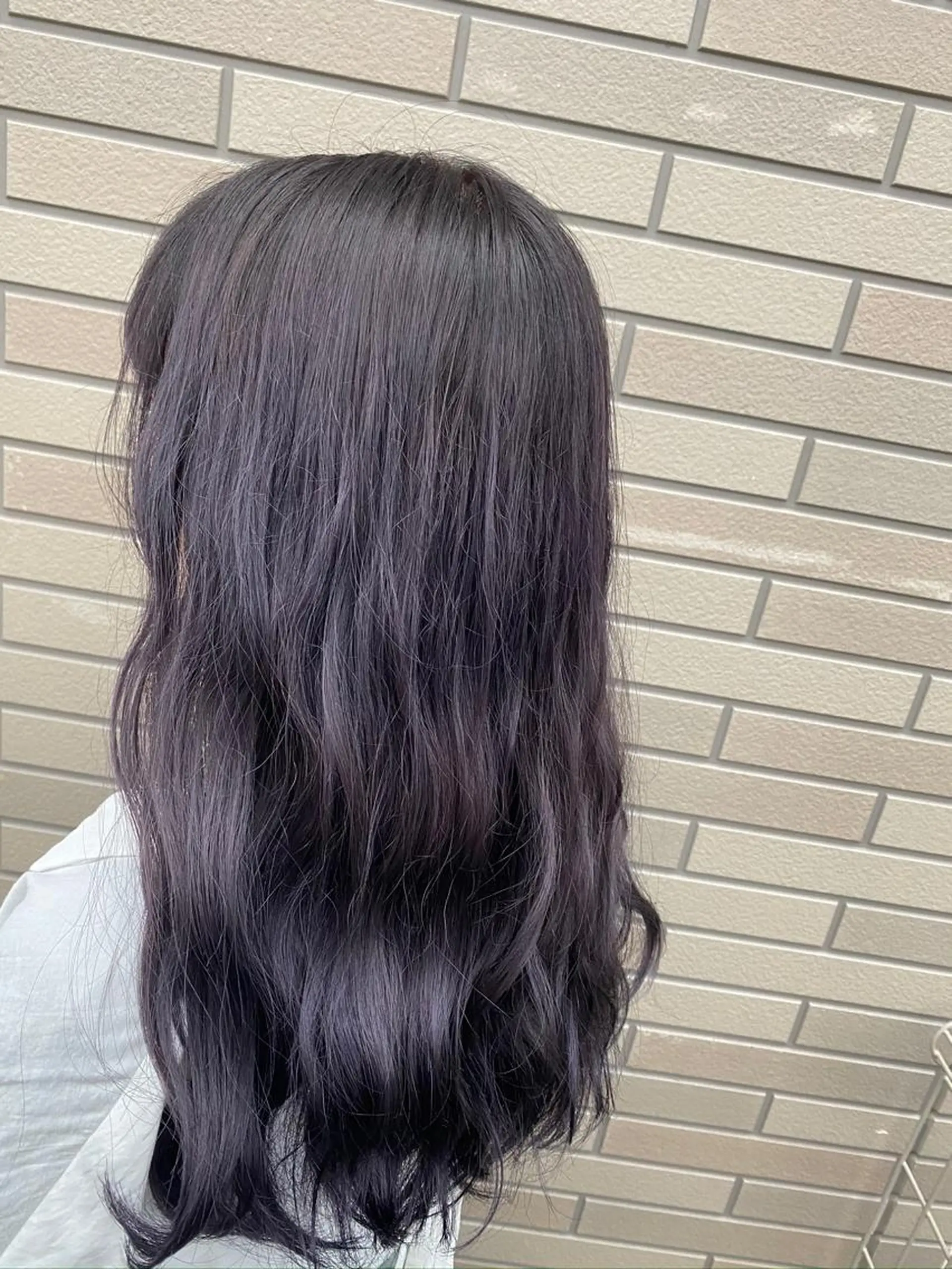 ロング カラー ヘアアレンジ ダブルカラー ラベンダーカラー あべ しおりのヘアスタイル