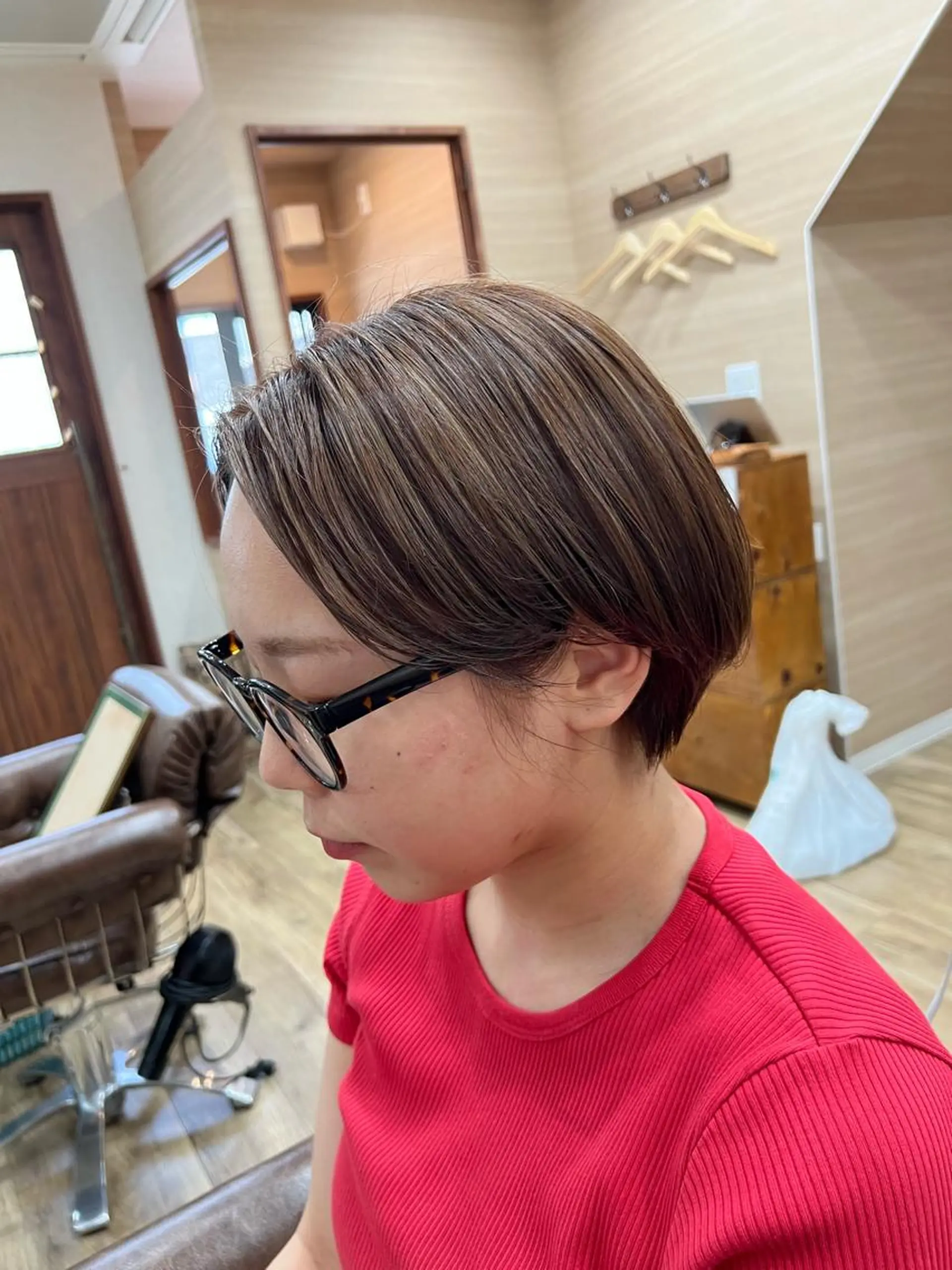 ショート カラー ベージュカラー ハイライトカラー ハイライト 🍇おぐら めぐみ🍇のヘアスタイル