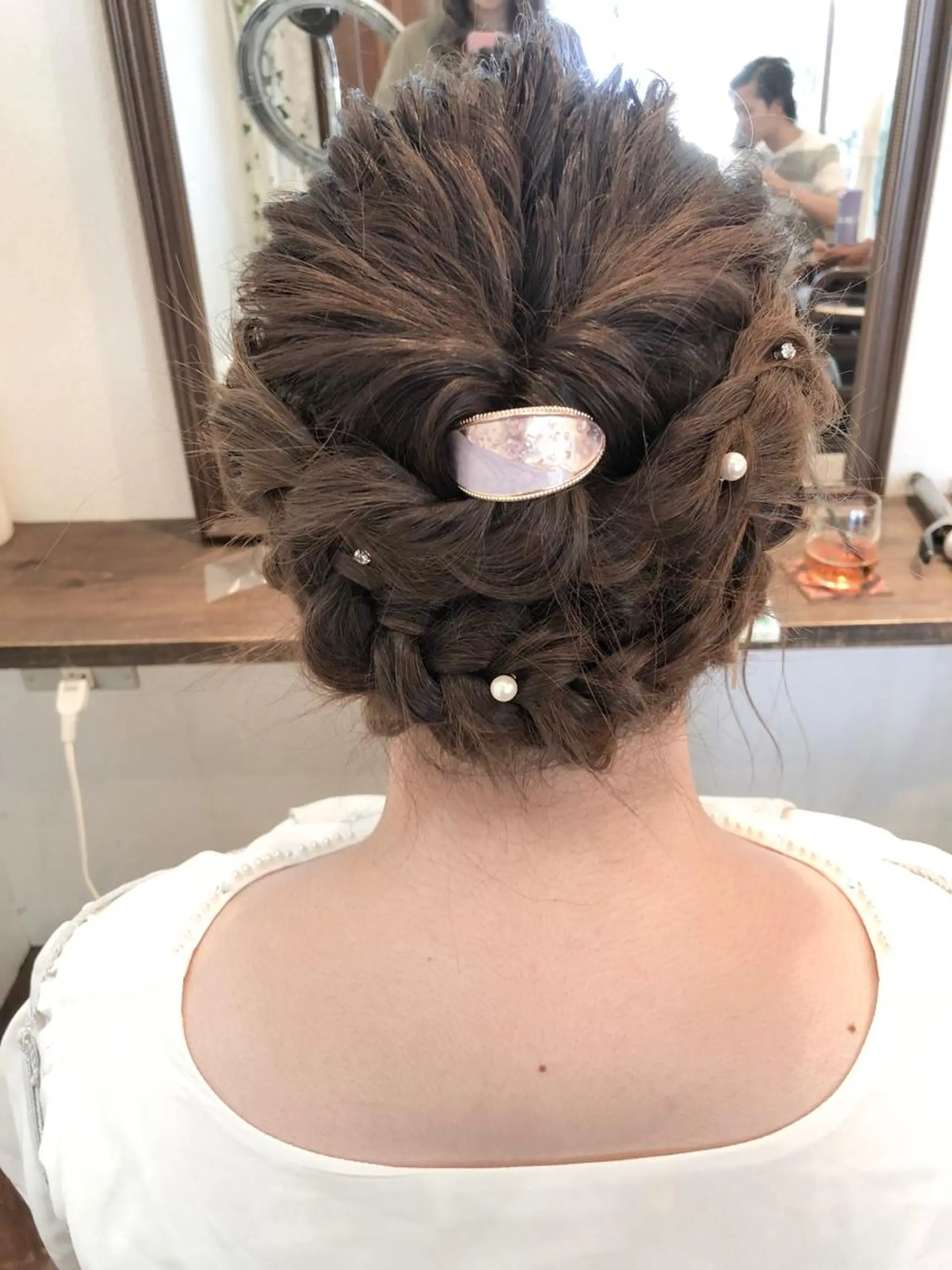 ロング ヘアアレンジ 結婚式・ブライダル ヘアセット いしだ みさきのヘアスタイル