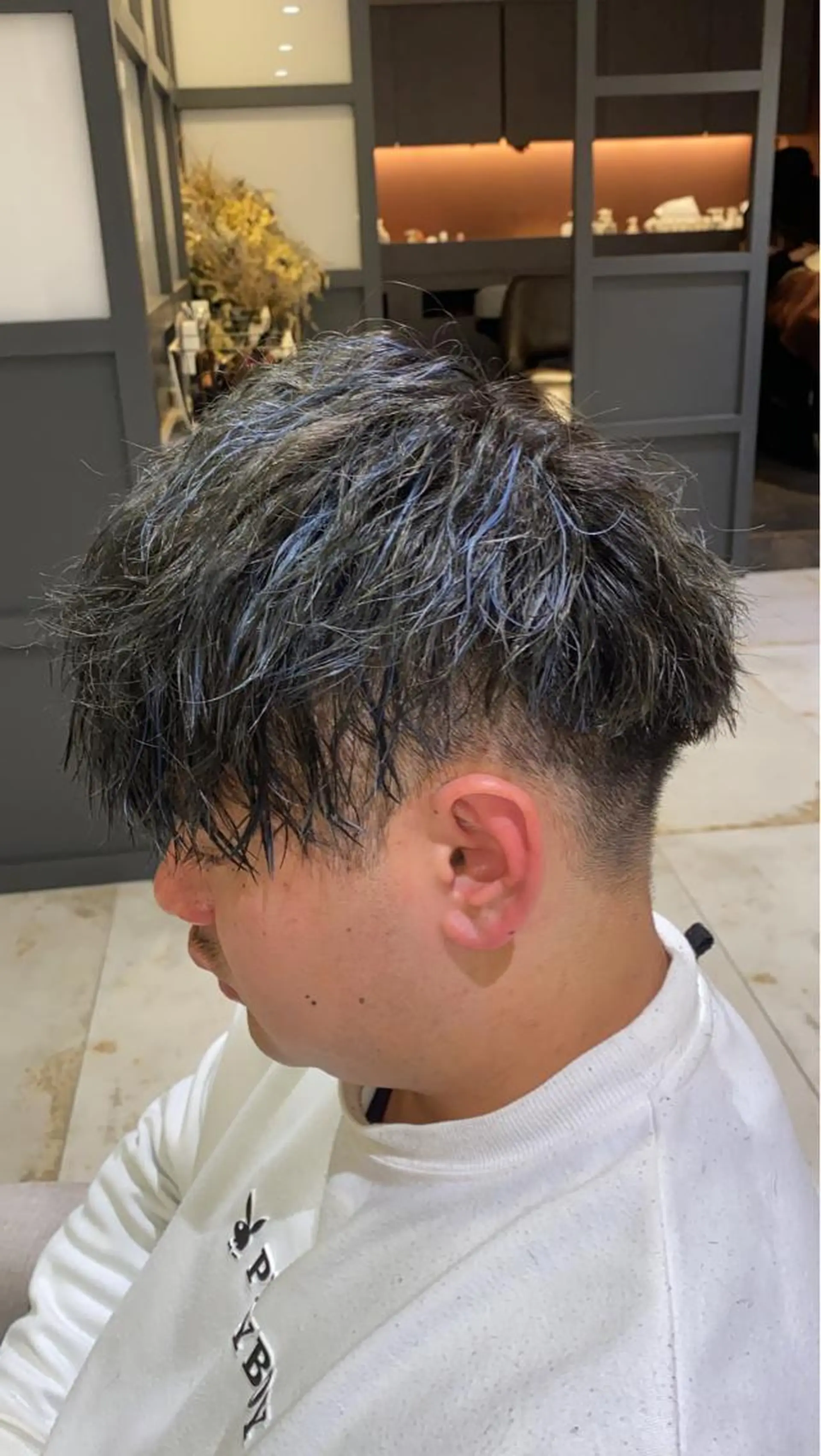 ショート カラー パーマ メンズ CIEL天六店所属・CIEL天六店 三上春のヘアスタイル