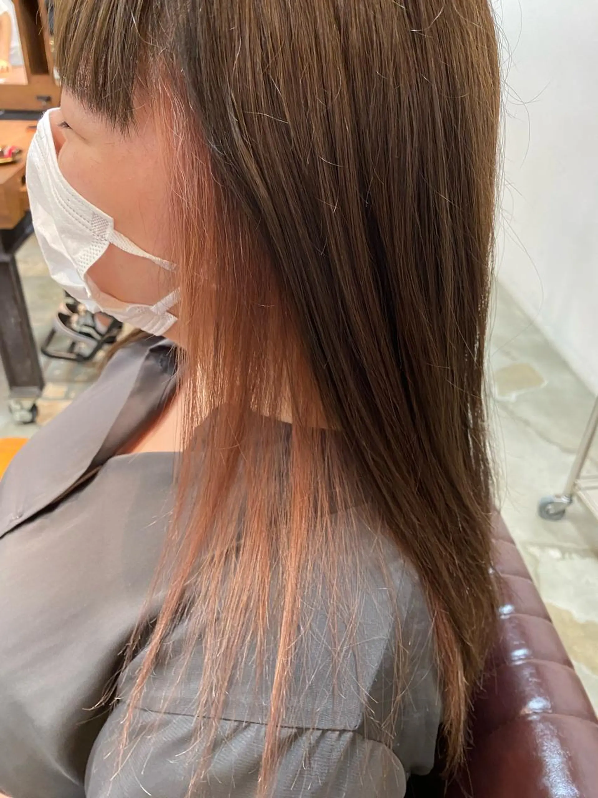 カラー 透明感カラー インナーカラー ピンクカラー カット ヘアカラー トリートメント 村上 真依子のヘアスタイル