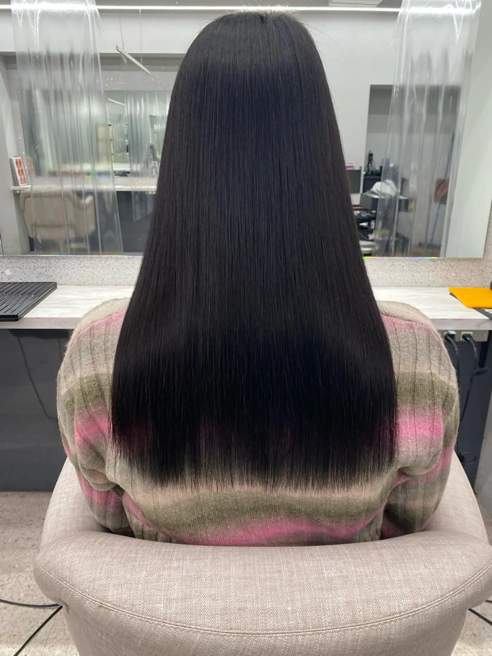 ロング 京都レイヤーカット/ 縮毛矯正/羽柴りくのヘアスタイル