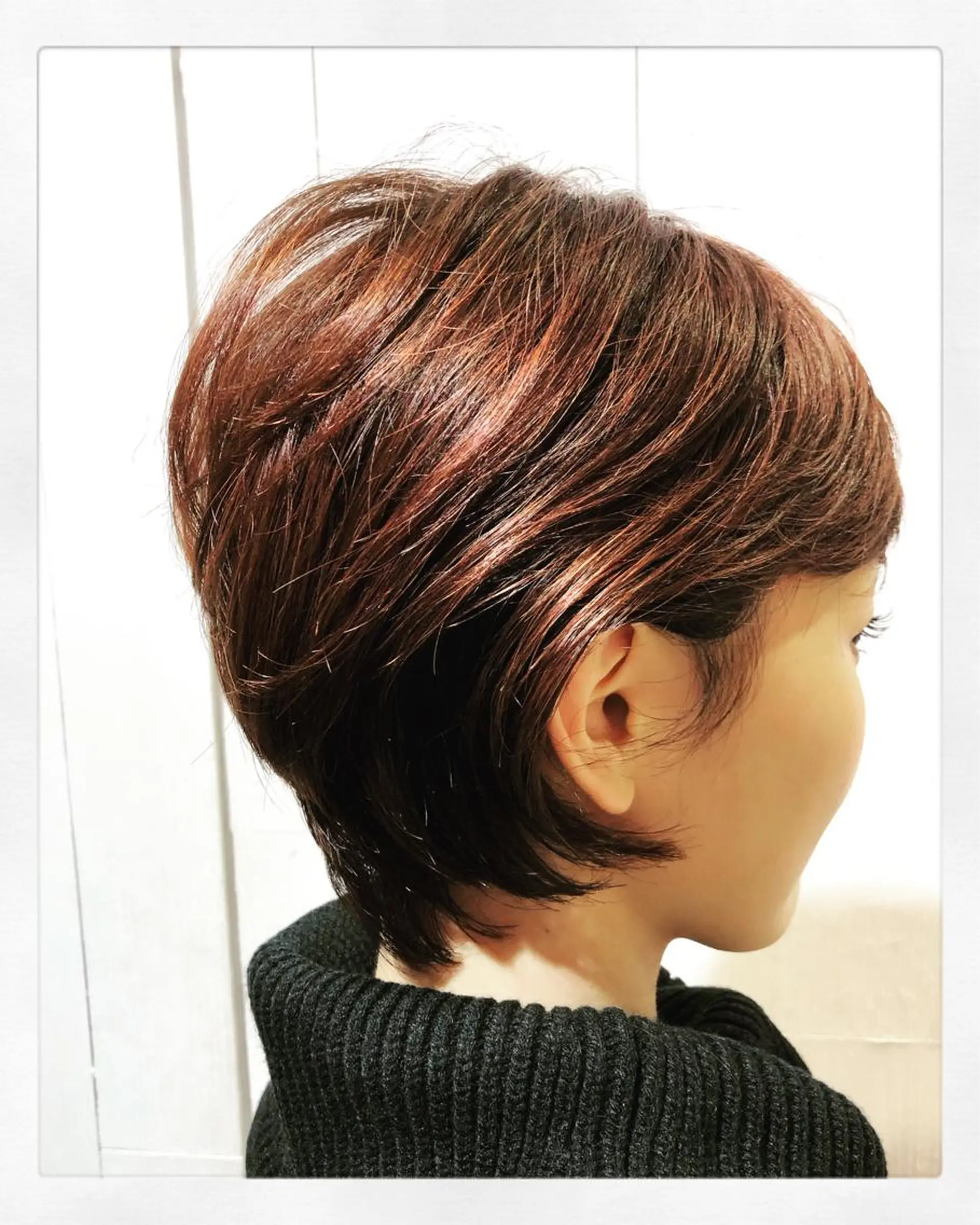 ショート まとまる美髪矯正 ×レイヤーカットのヘアスタイル