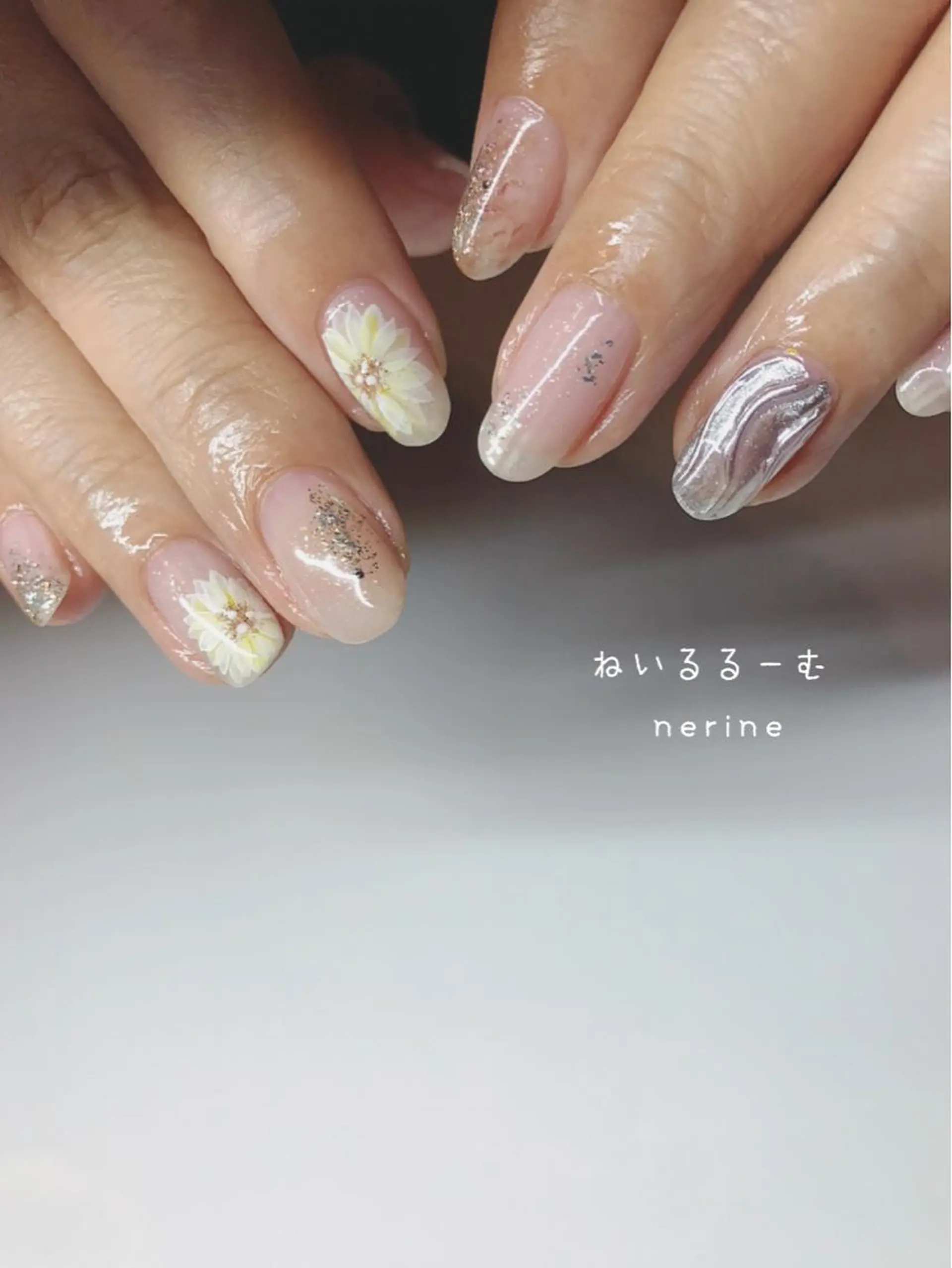 ネイル フットネイル ジェルネイル ニュアンスネイル シンプルネイル ストーンネイル NAILST Naomiのネイルデザイン