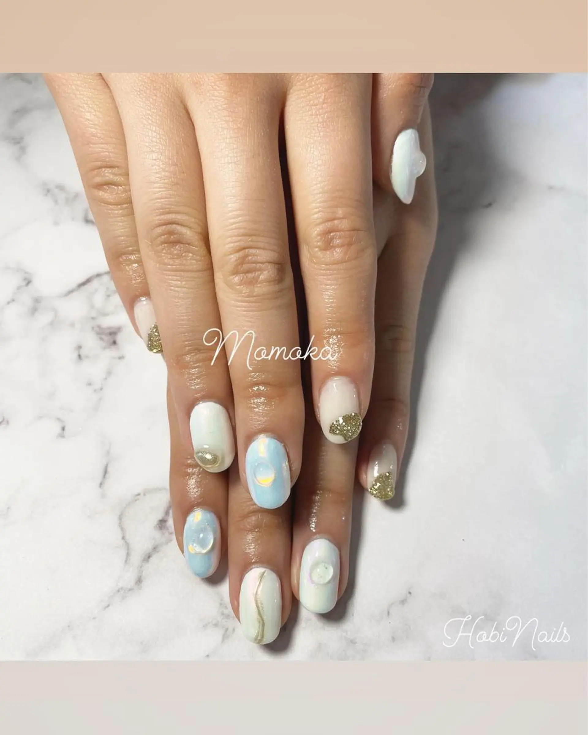 ネイル ニュアンスネイル ぷっくりネイル momoka_nails所属・Momo nailsalonのネイルデザイン