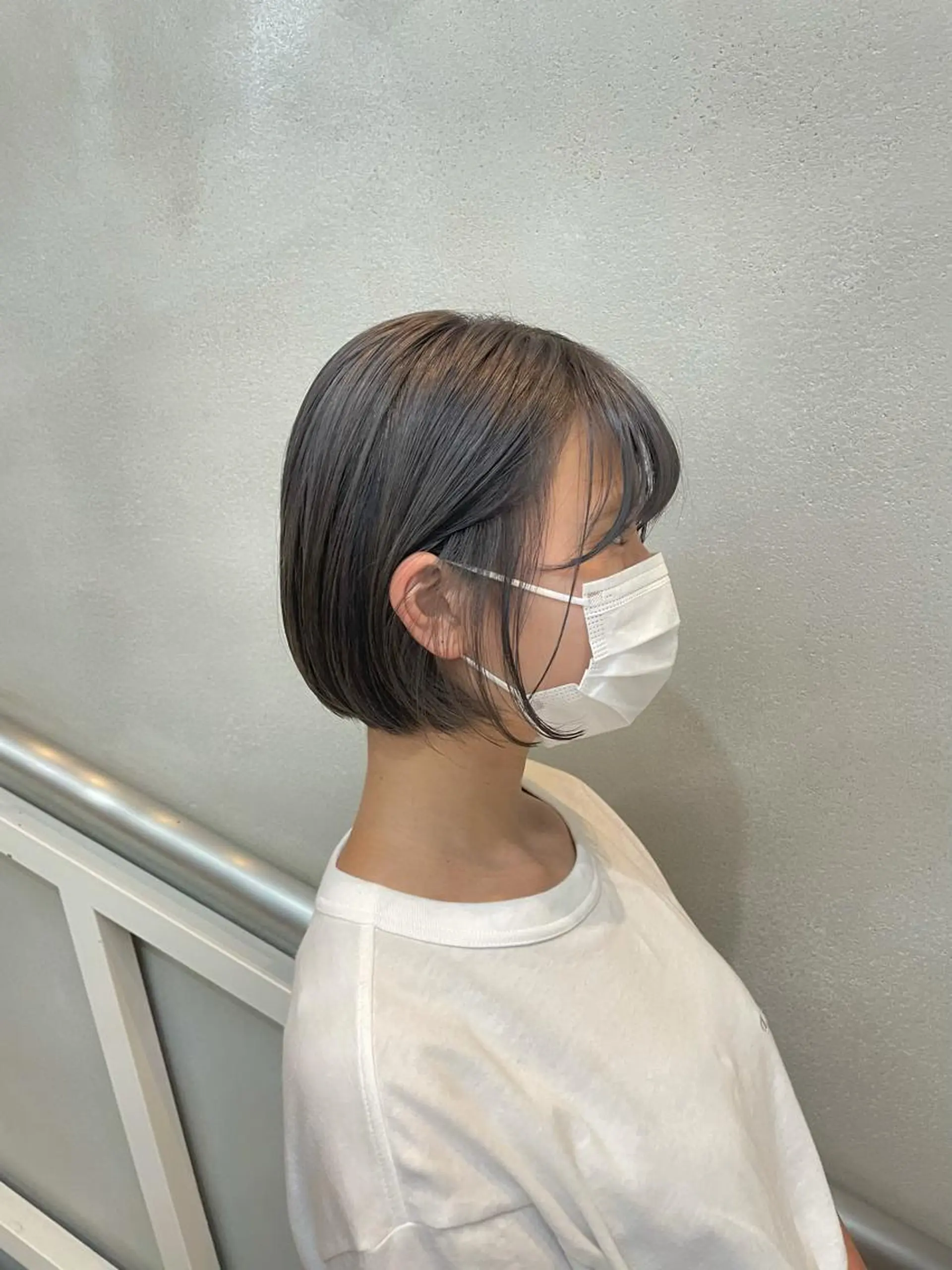 ショート カラー ブリーチ グレージュ 沖縄/ヘアアレンジ /ナカノのヘアスタイル