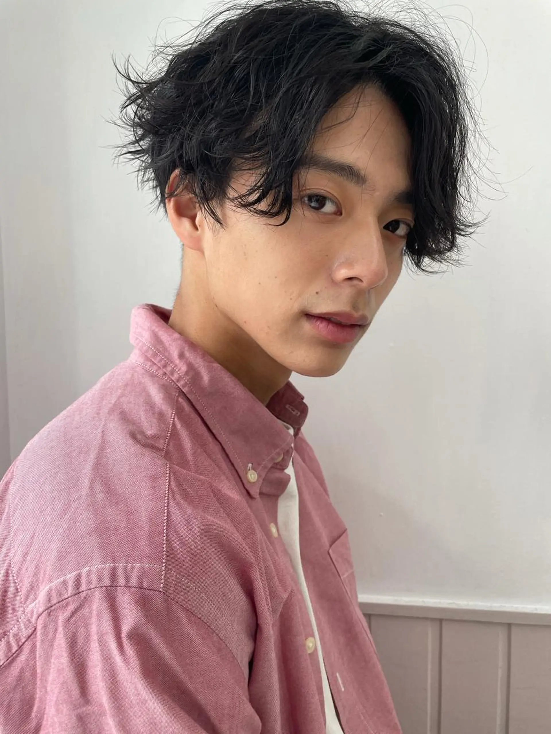 パーマ メンズ 🤎ベージュカラー 🐶メンズパーマのヘアスタイル