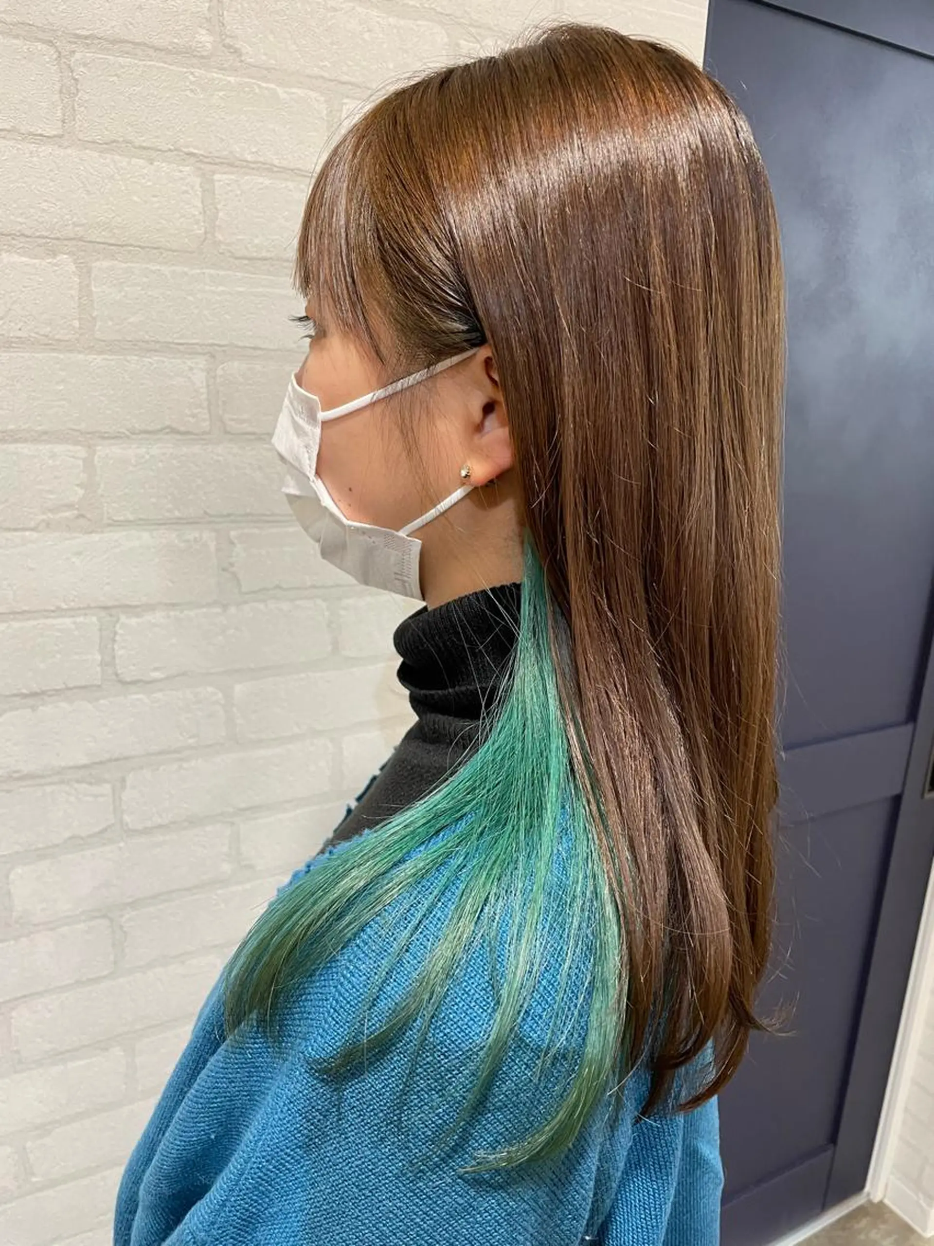 セミロング カラー 透明感カラー💎 AYAのヘアスタイル