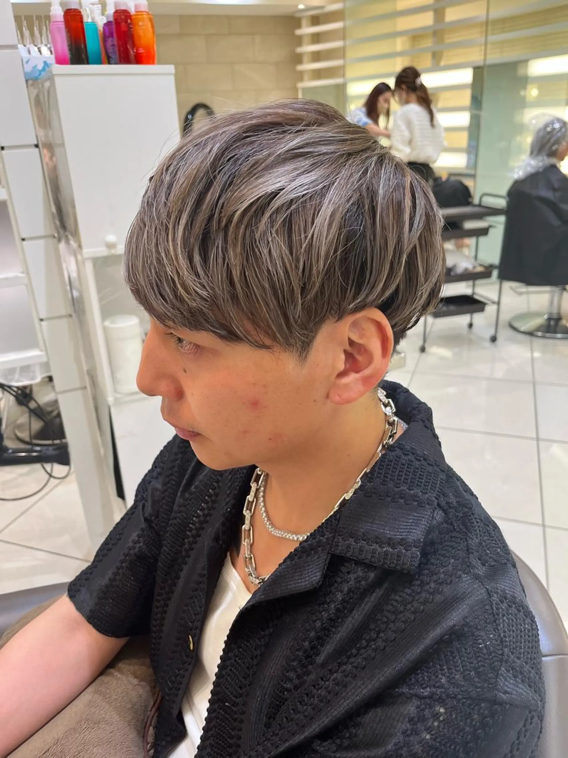 カラー メンズ カット ヘアカラー トリートメント ヘッドスパ ヘアセット 銀座メンズ専門🖤 小島奈々のヘアスタイル