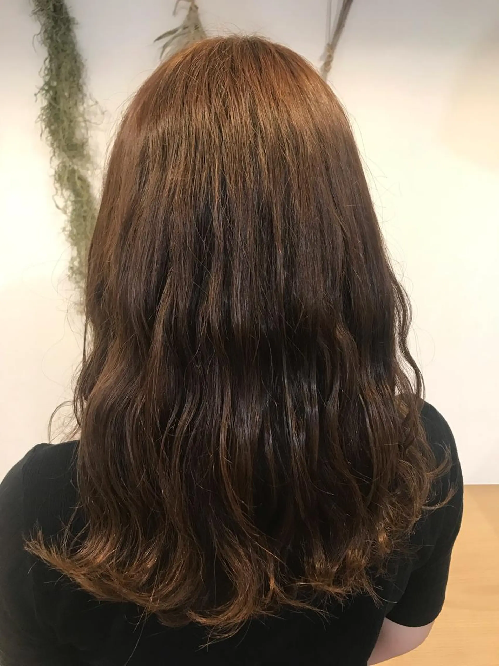 セミロング 暖色カラー🍊 ボブ🌿顔周りcutのヘアスタイル