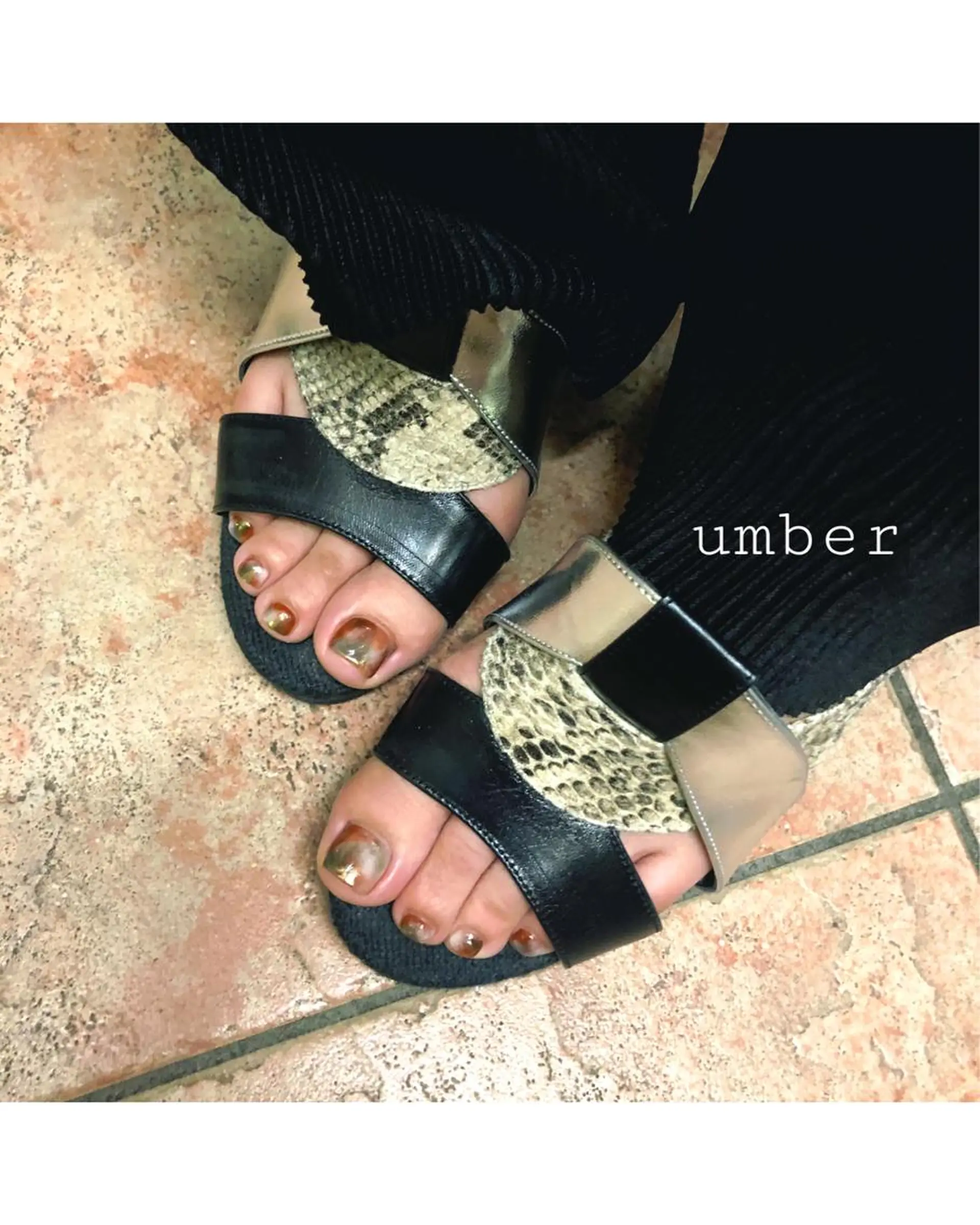 ネイル アートネイル クリアネイル フットネイル フレンチネイル グラデーション ハンドネイル umber 三茶1分のネイルデザイン